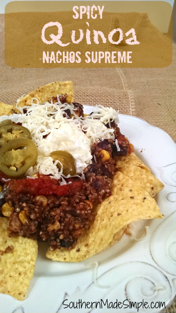 Quinoa Nachos Supreme Recipe - This is a fun and healthy twist on classic nachos!