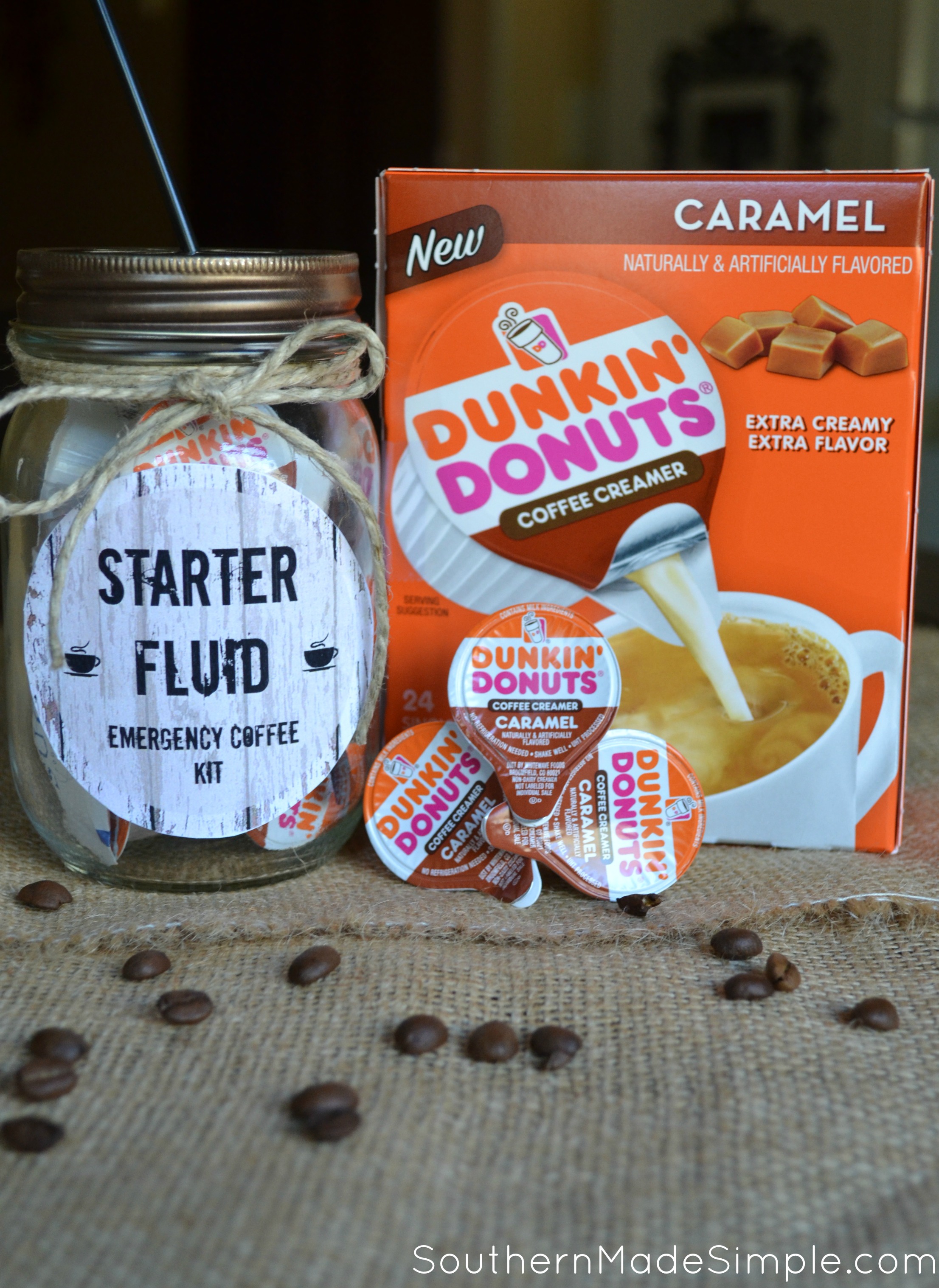 DIY Starter Fluid Emergency Coffee Kit + free printable #ad #DDCreamers
