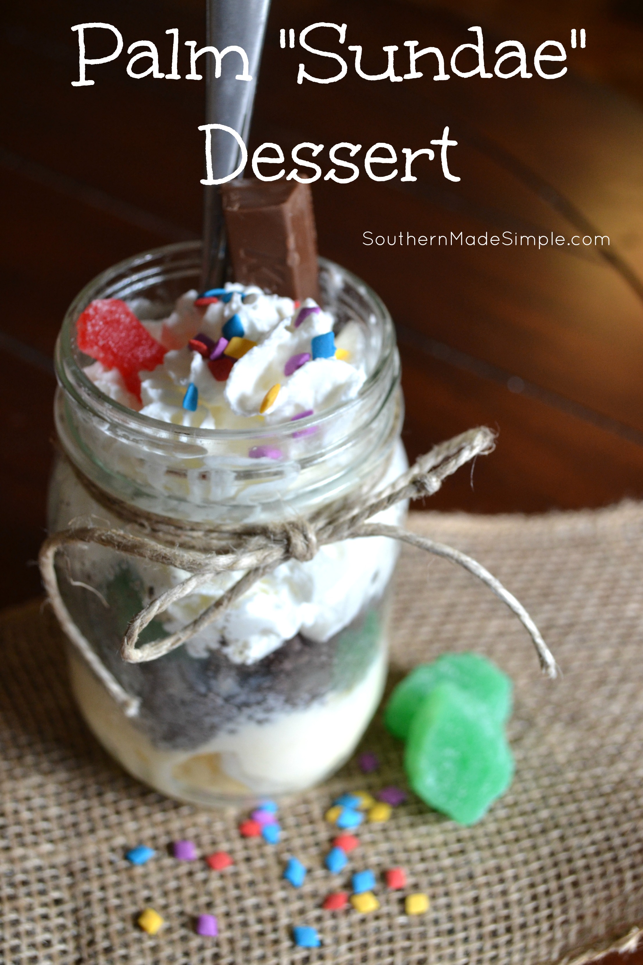 Palm Sundae Ice cream treats - A perfect Sunday School Activity for Palm Sunday!