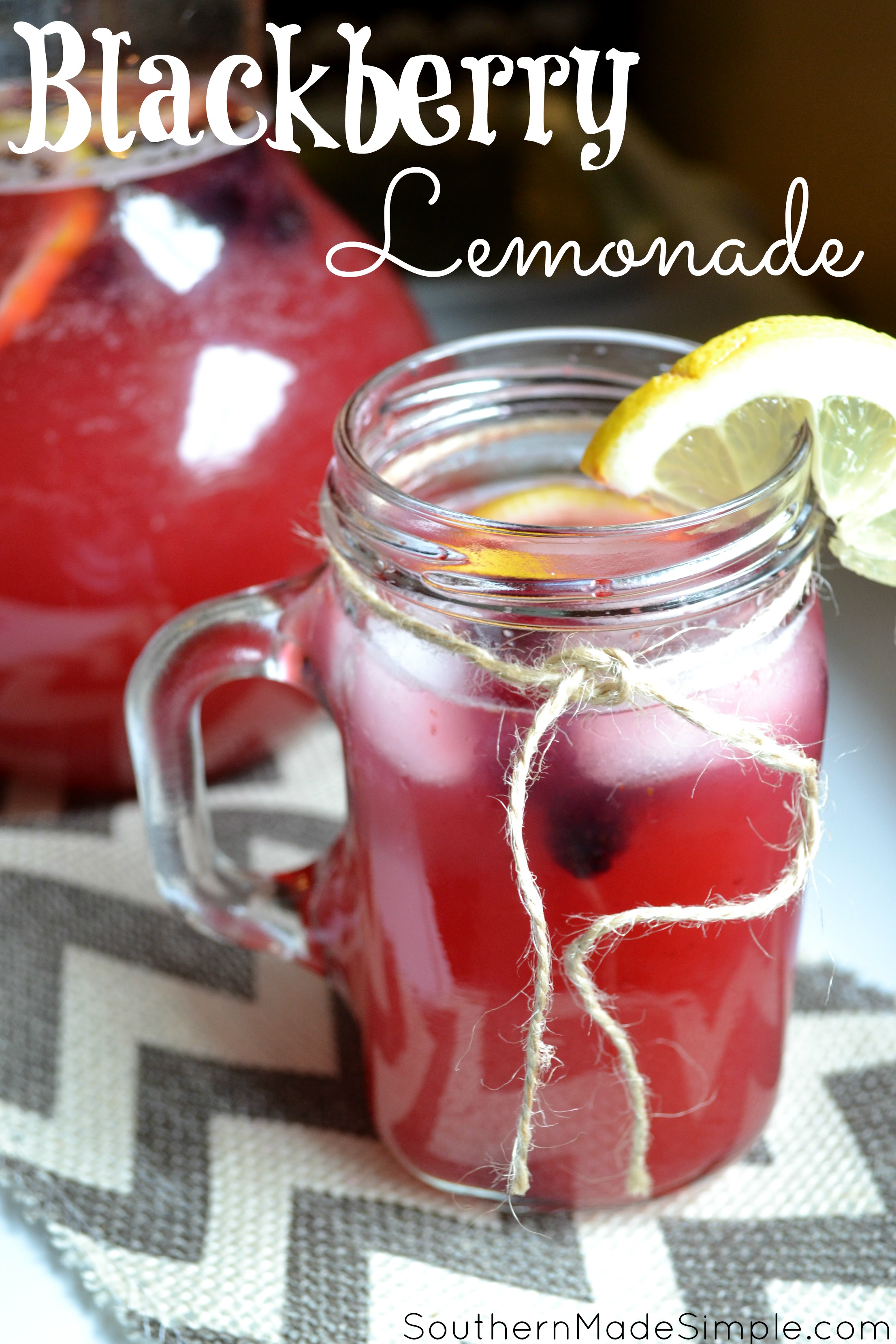 Refreshing Blackberry Lemonade - A PERFECT summertime treat!