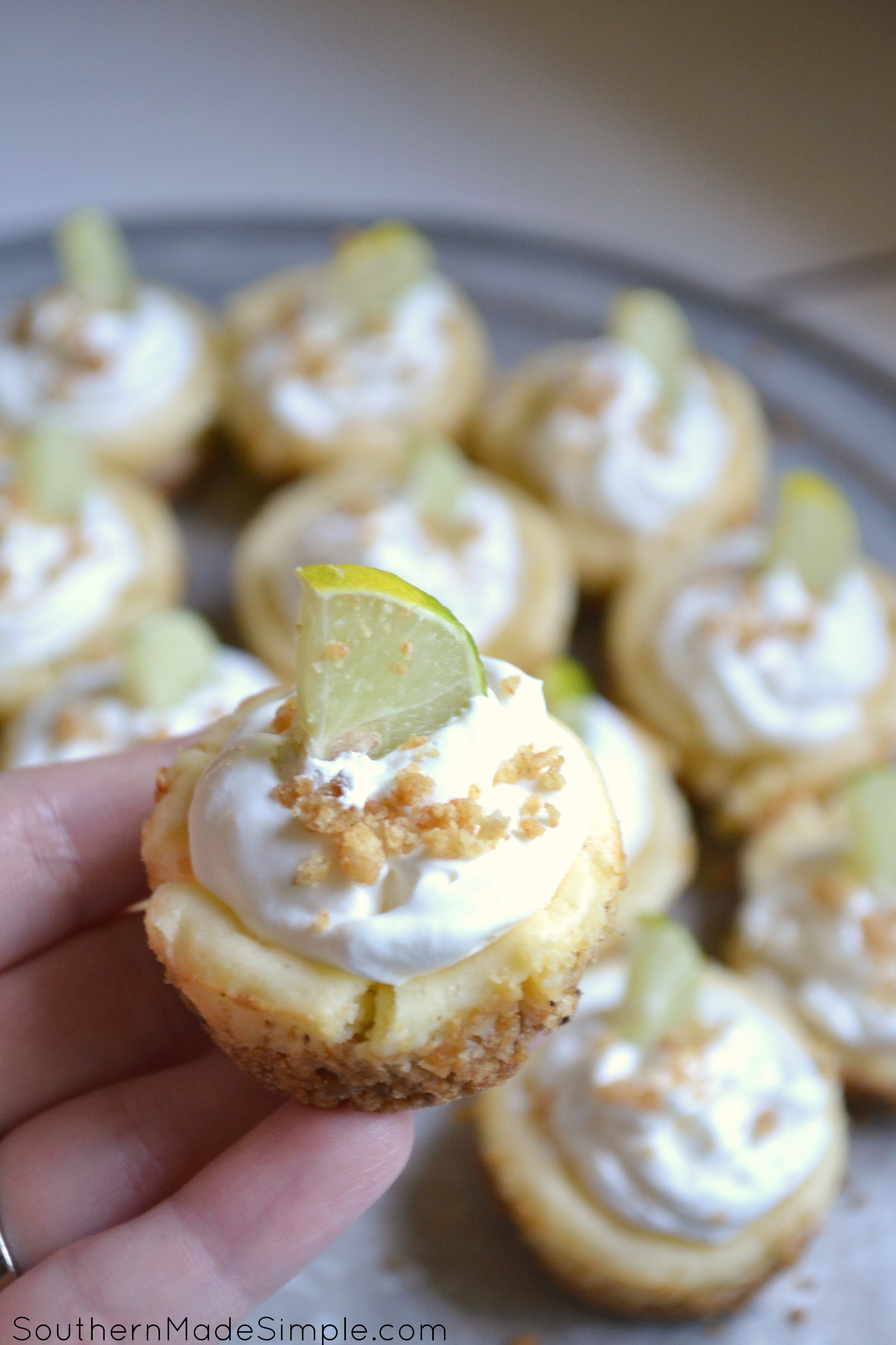 Mini Key Lime Pie Bites | A perfect little recipe that will make you feel like you're sitting right on the beach! 