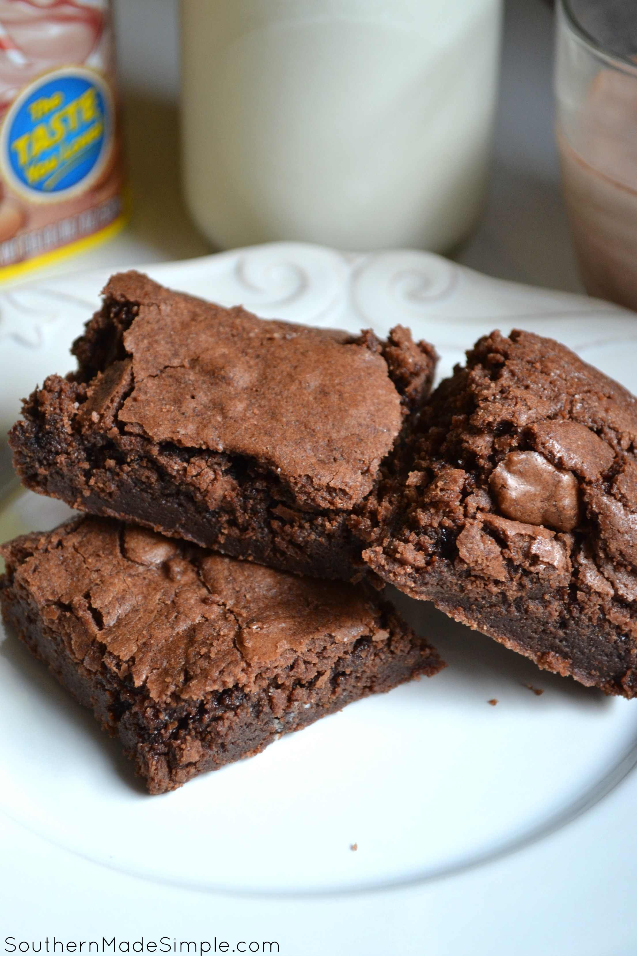 We all know that Nesquik make your milk taste amazing, but adding it to your brownie mix takes things to a whole nother level! Nesquik brownies are simple, delicious and even contain 7 essential vitamins and minerals! #StirImagination #ad