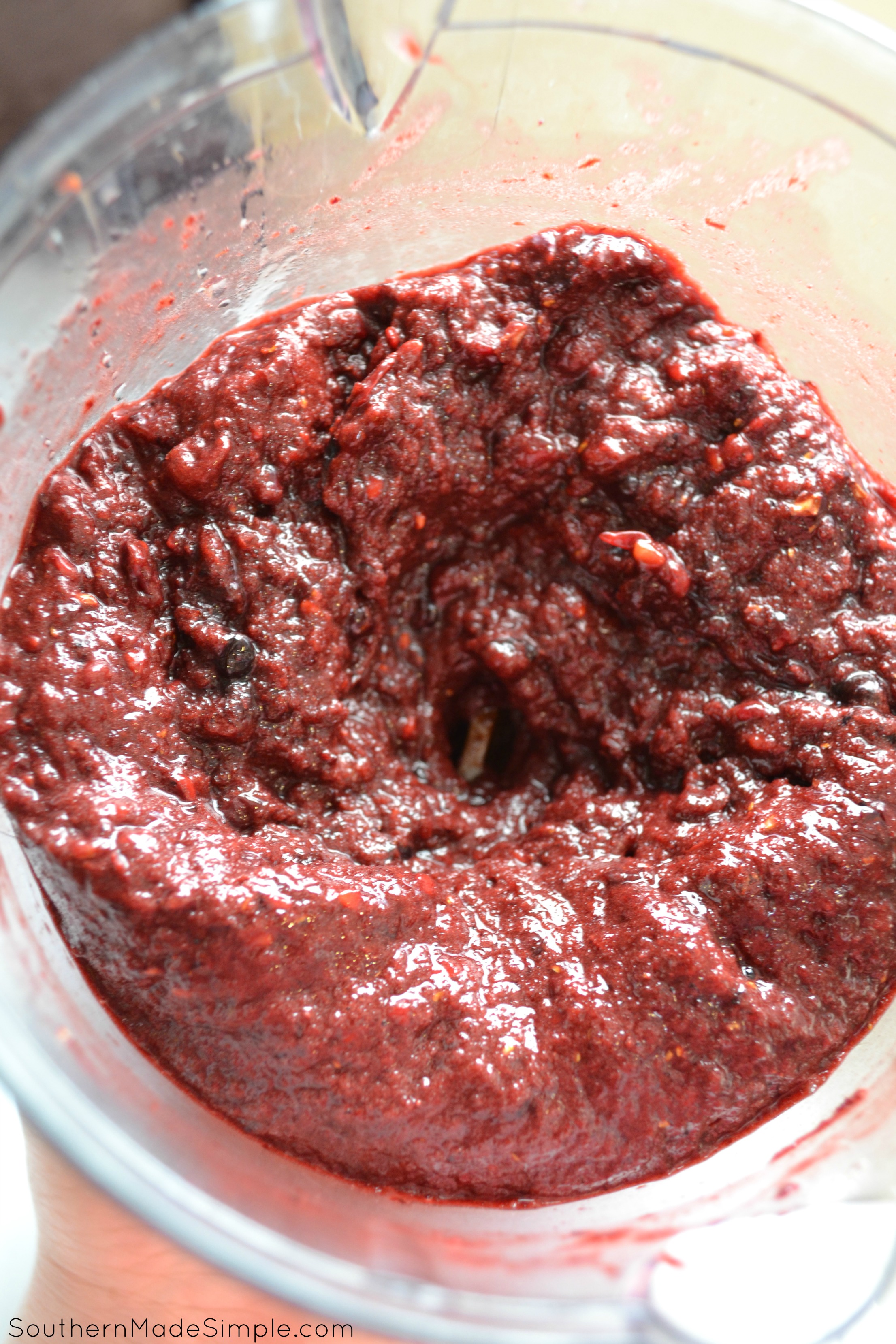 Blackberry Jalapeno Pepper Jelly Recipe - a really simple recipe to make the sweetest jelly around - with a hint of heat!