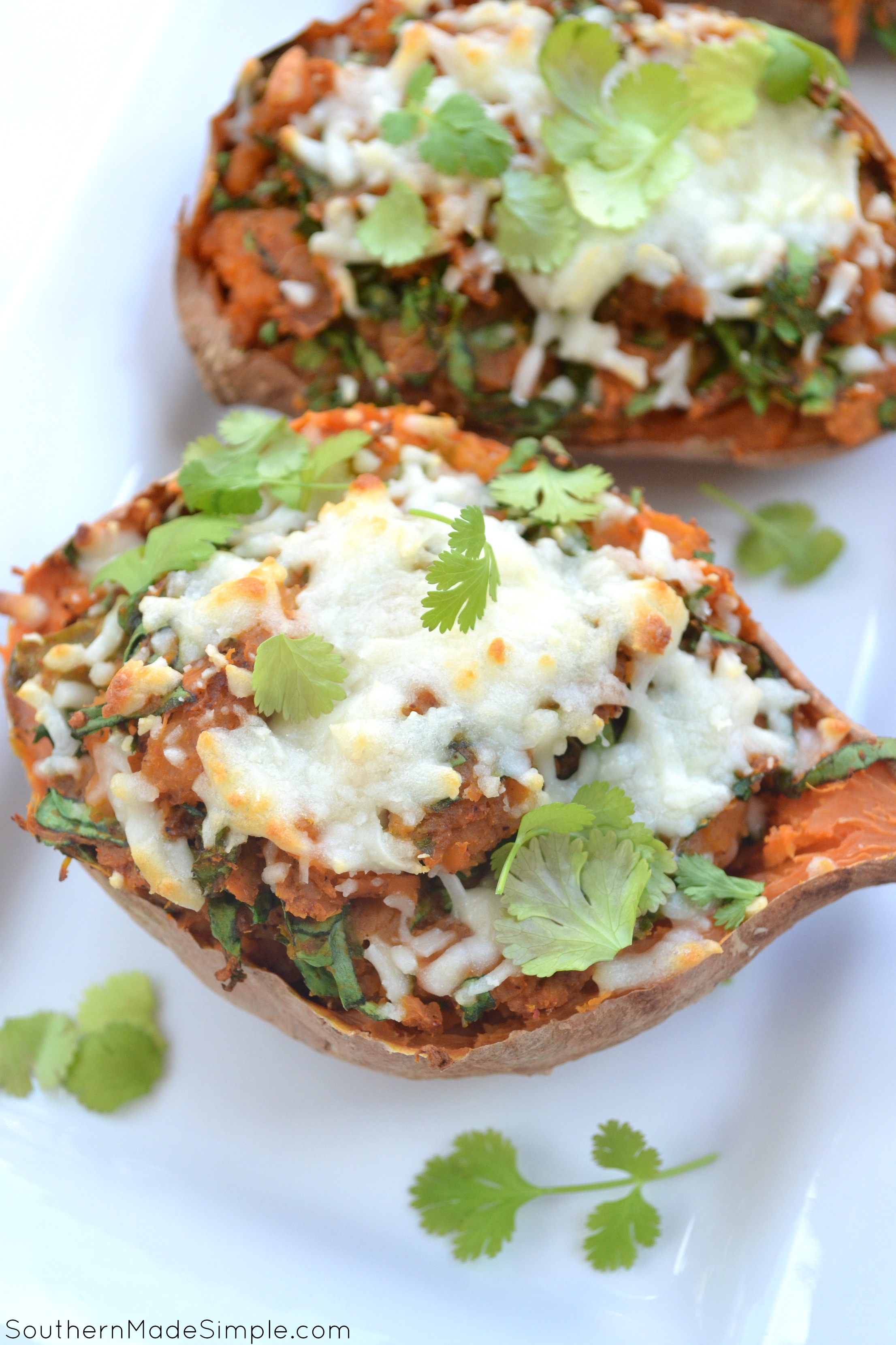 Looking for a delicious and unique way to spice up your Thanksgiving menu? These Spicy Twice Baked Sweet Potatoes are just the thing you've been looking for! #MakeHeartburnHistory #ad