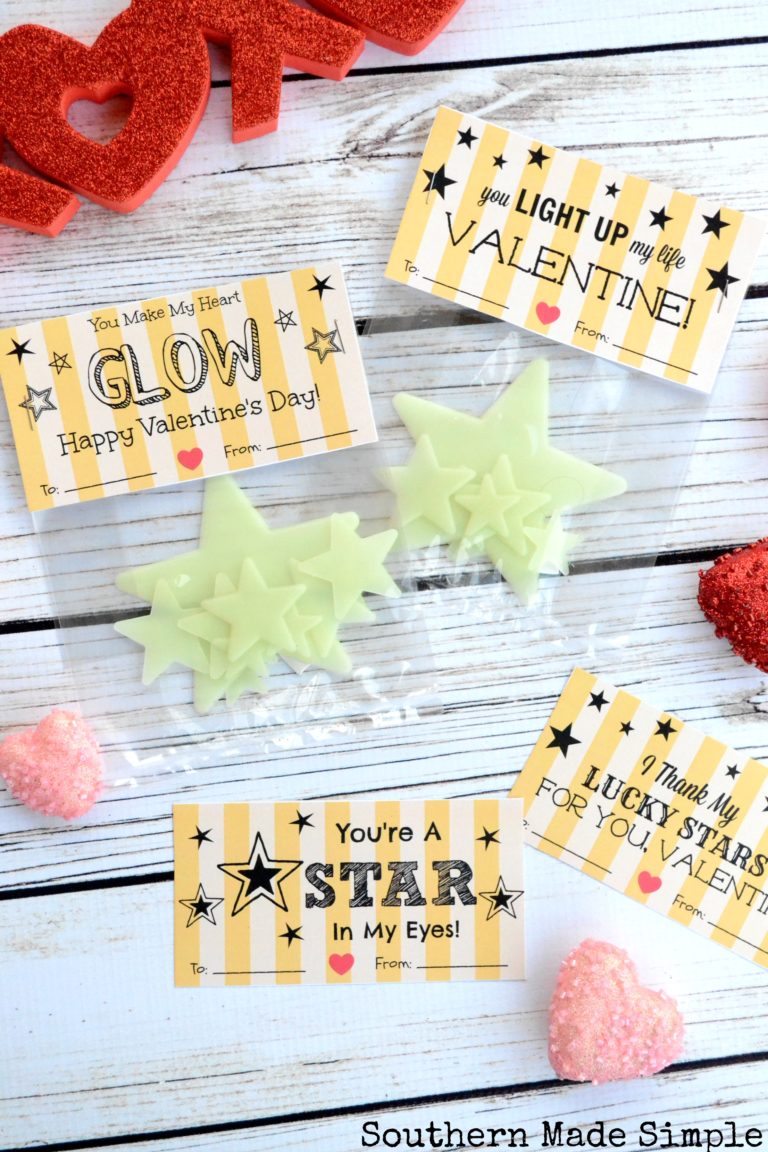 You Make My Heart Glow Valentine Idea + FREE Printable! - Southern Made ...