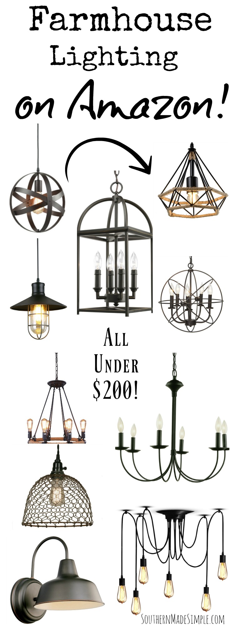 Farmhouse Light Fixtures