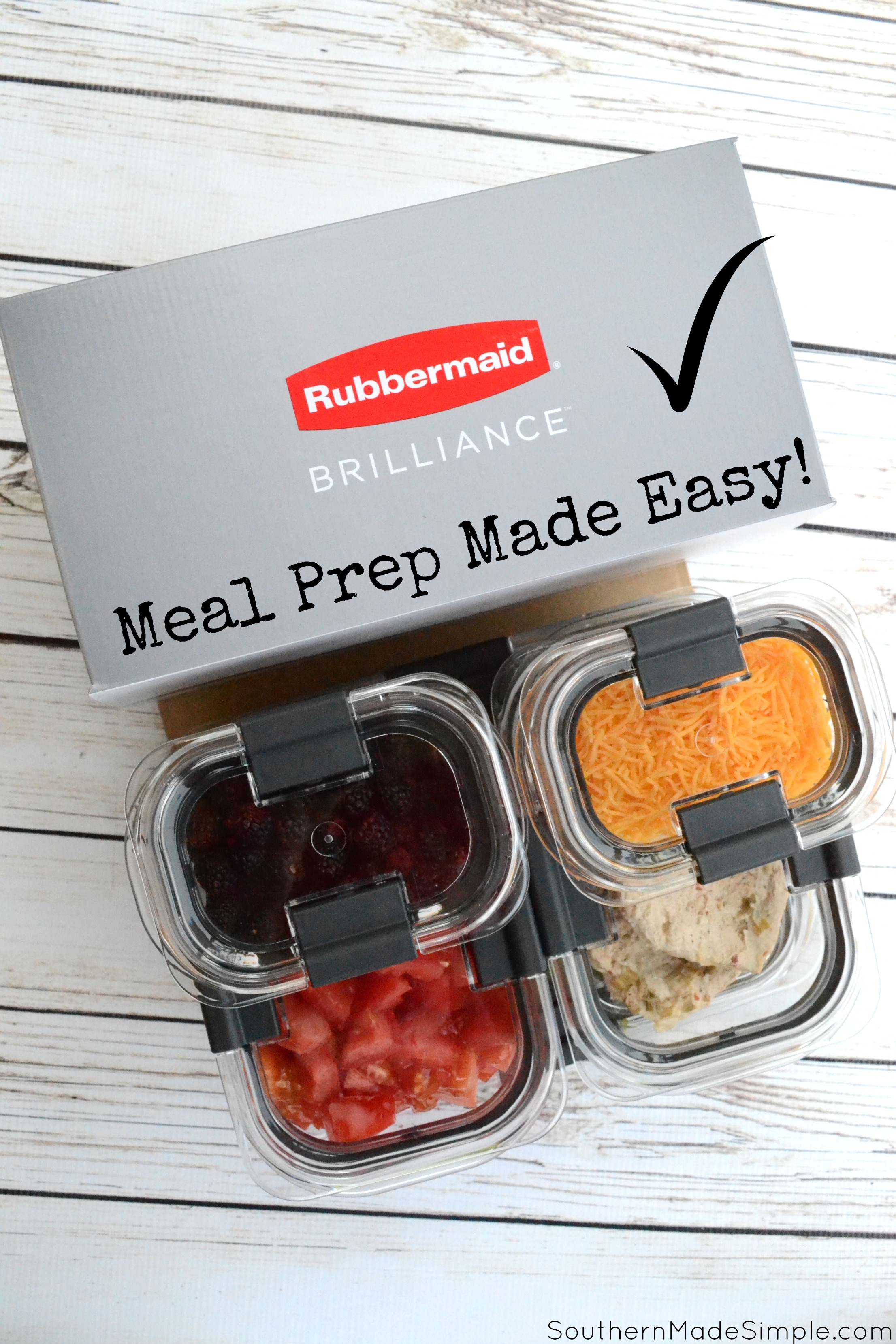 Meal Prep Made Easy with Rubbermaid BRILLIANCE - Southern Made Simple