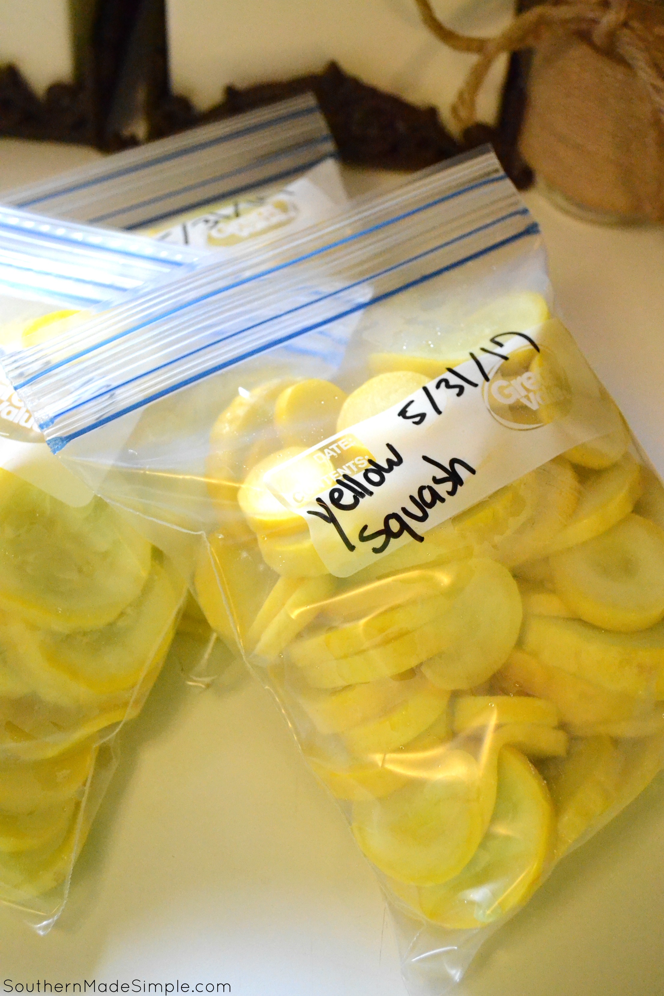 How To Freeze Yellow Squash
