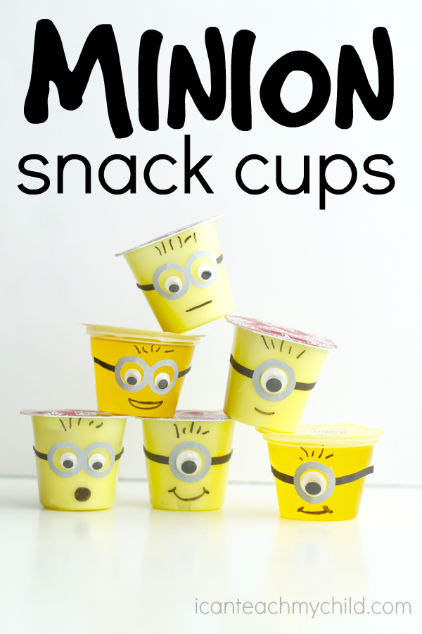 Despicable Me Inspired Minion Snack Crafts for Kids