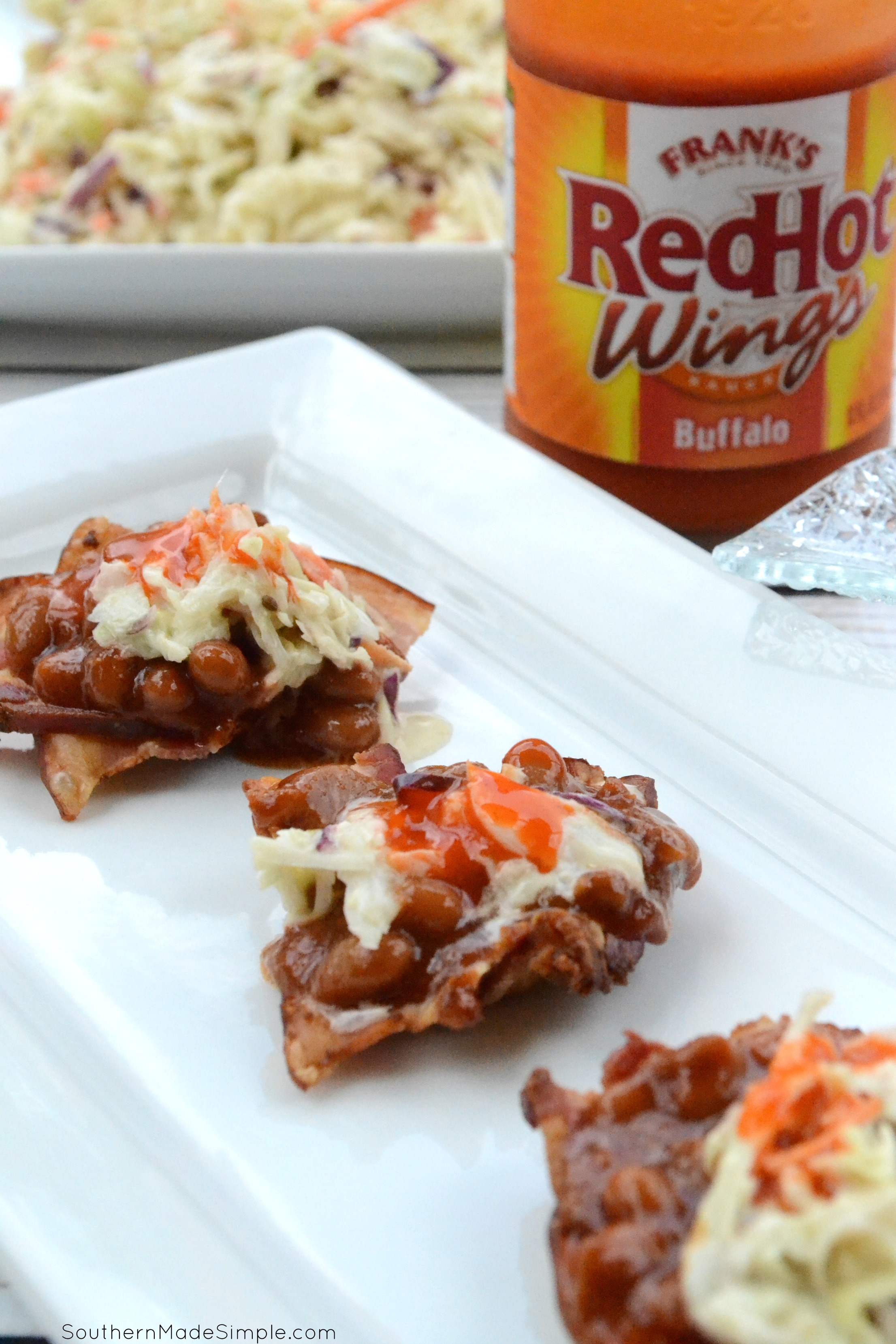 Looking for that perfect summer dish to serve during your backyard BBQ festivities? These Buffalo BBQ and Baked Bean Bacon cups pack a punch of heat you won't be able to resist, plus there super fun to eat! #RedHotSummer #IPTSOE #ad