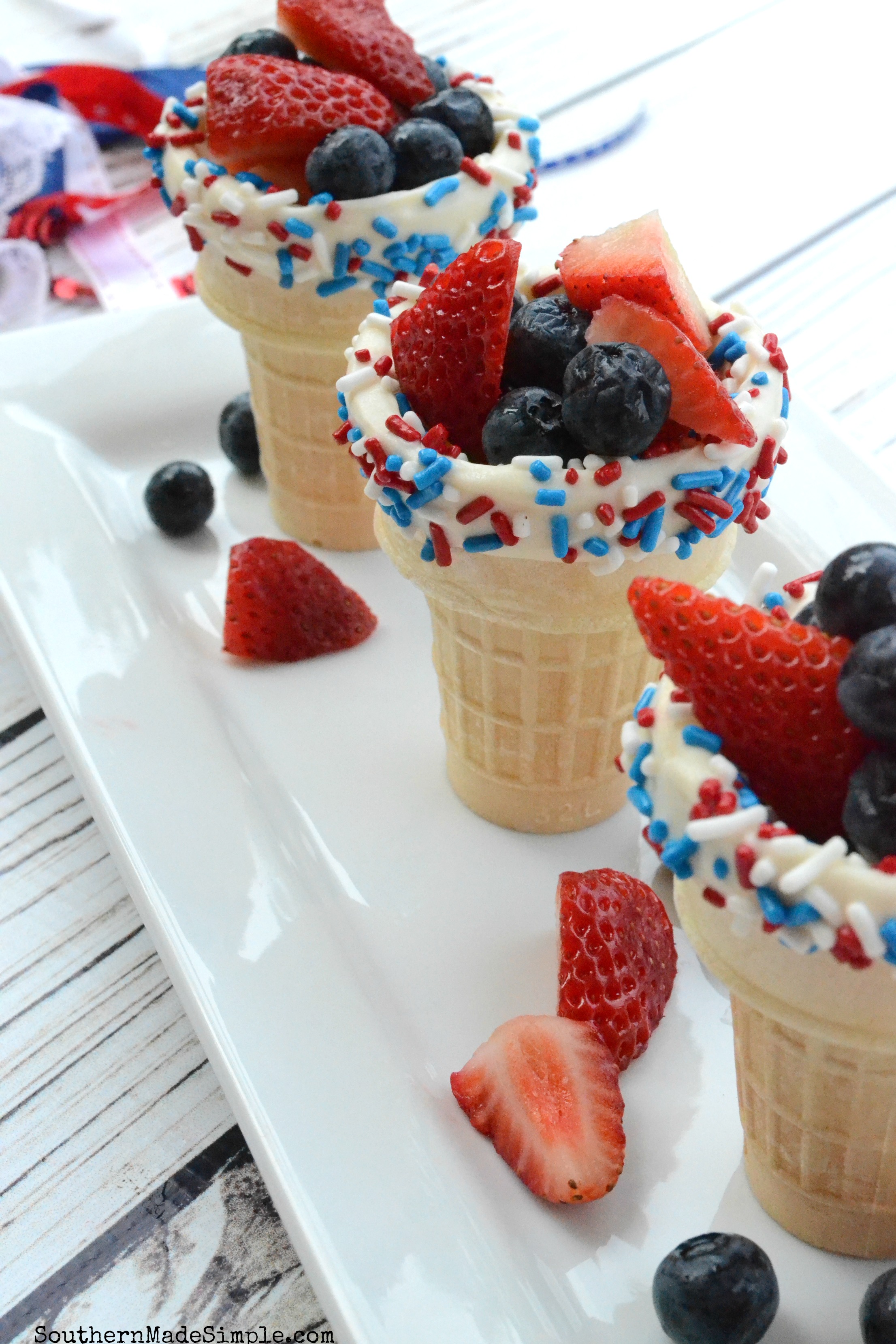 Patriotic Ice Cream Cone Cups