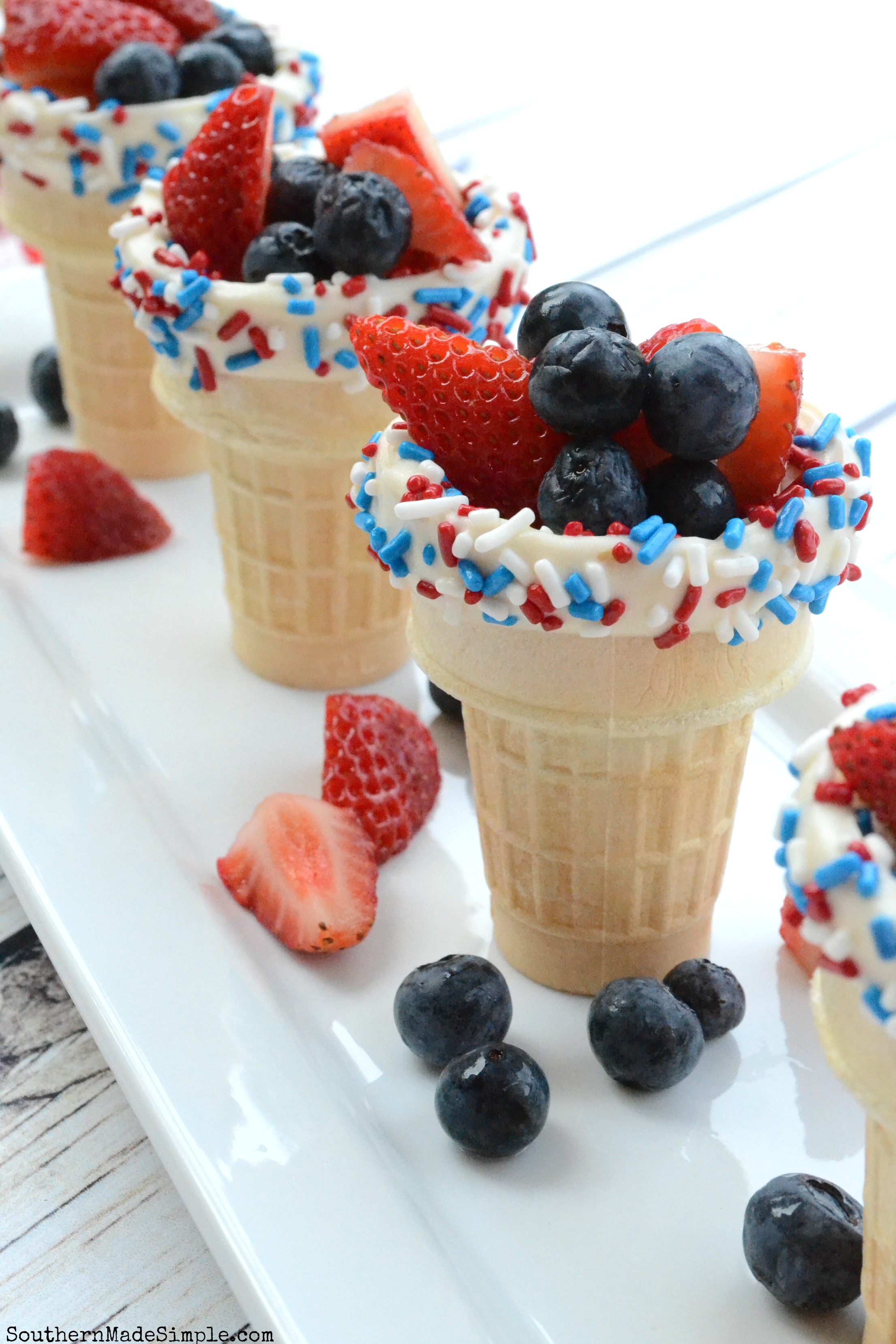 Patriotic Ice Cream Cone Cups