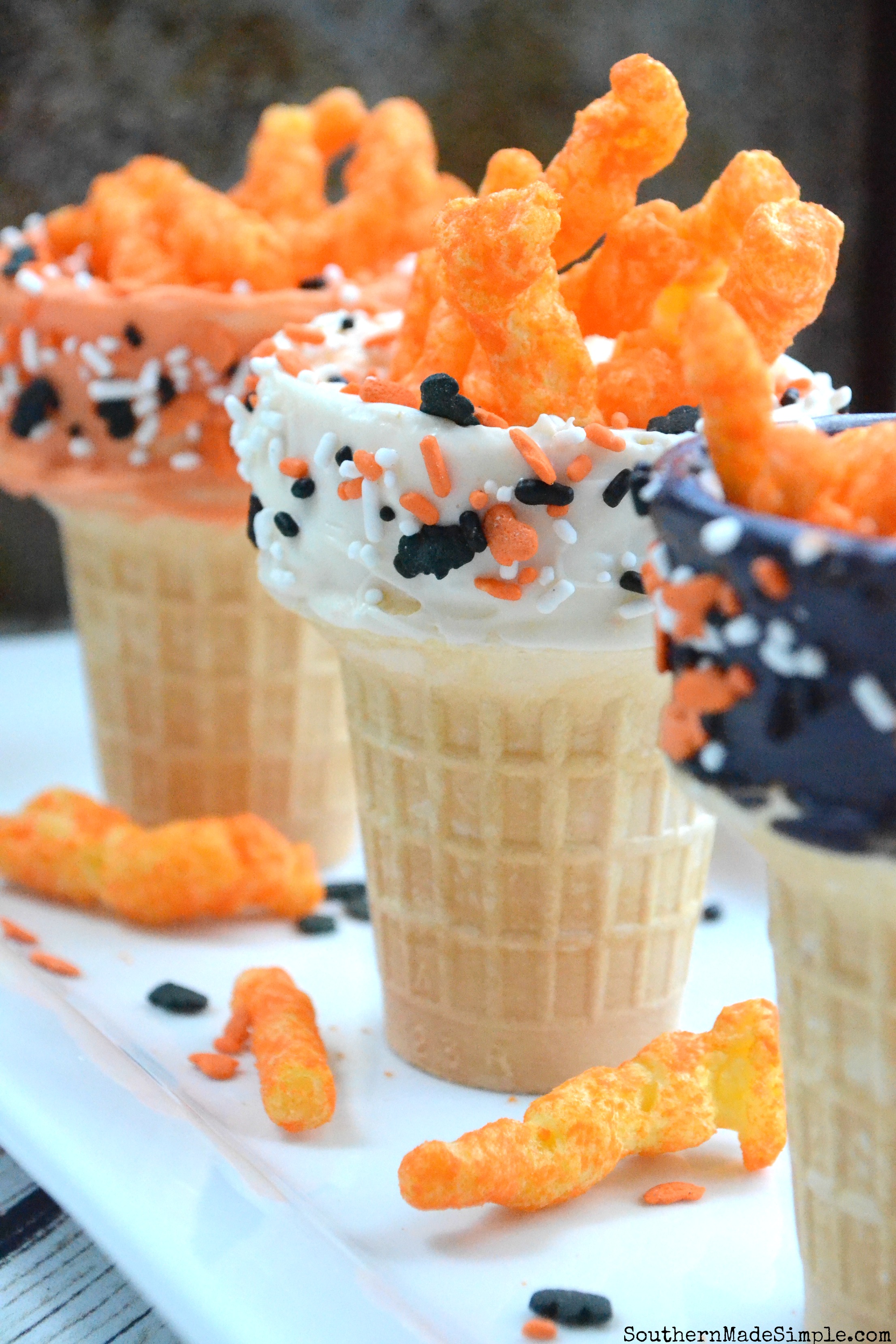 Halloween Ice Cream Cone Snack Cups