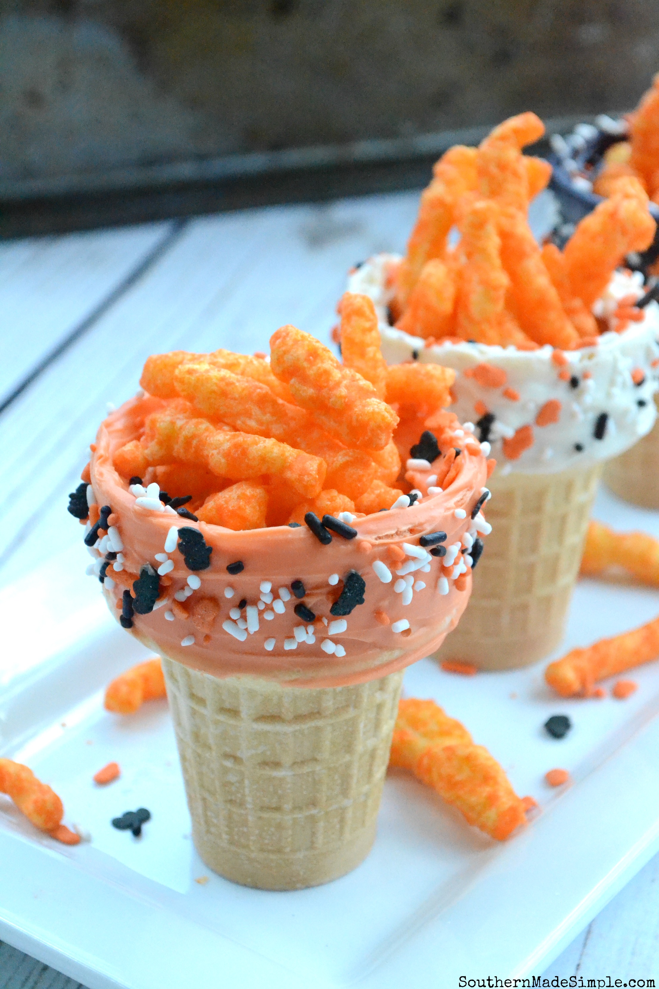 Halloween Ice Cream Cone Snack Cups