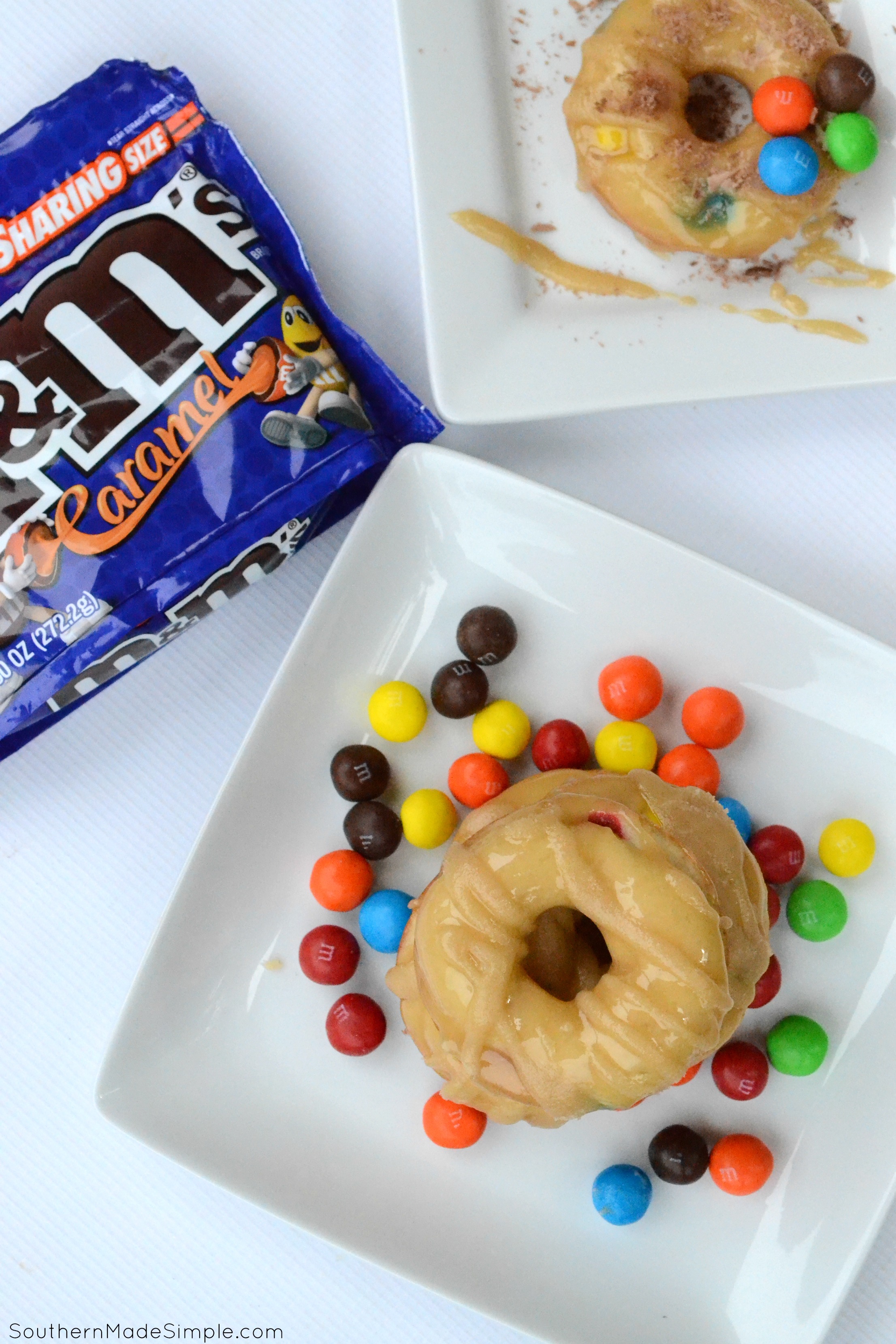 Triple Caramel Candy Doughnuts - the perfectly sweet treat that takes caramel candy to a whole new level! #UnsquareCaramel #ad 