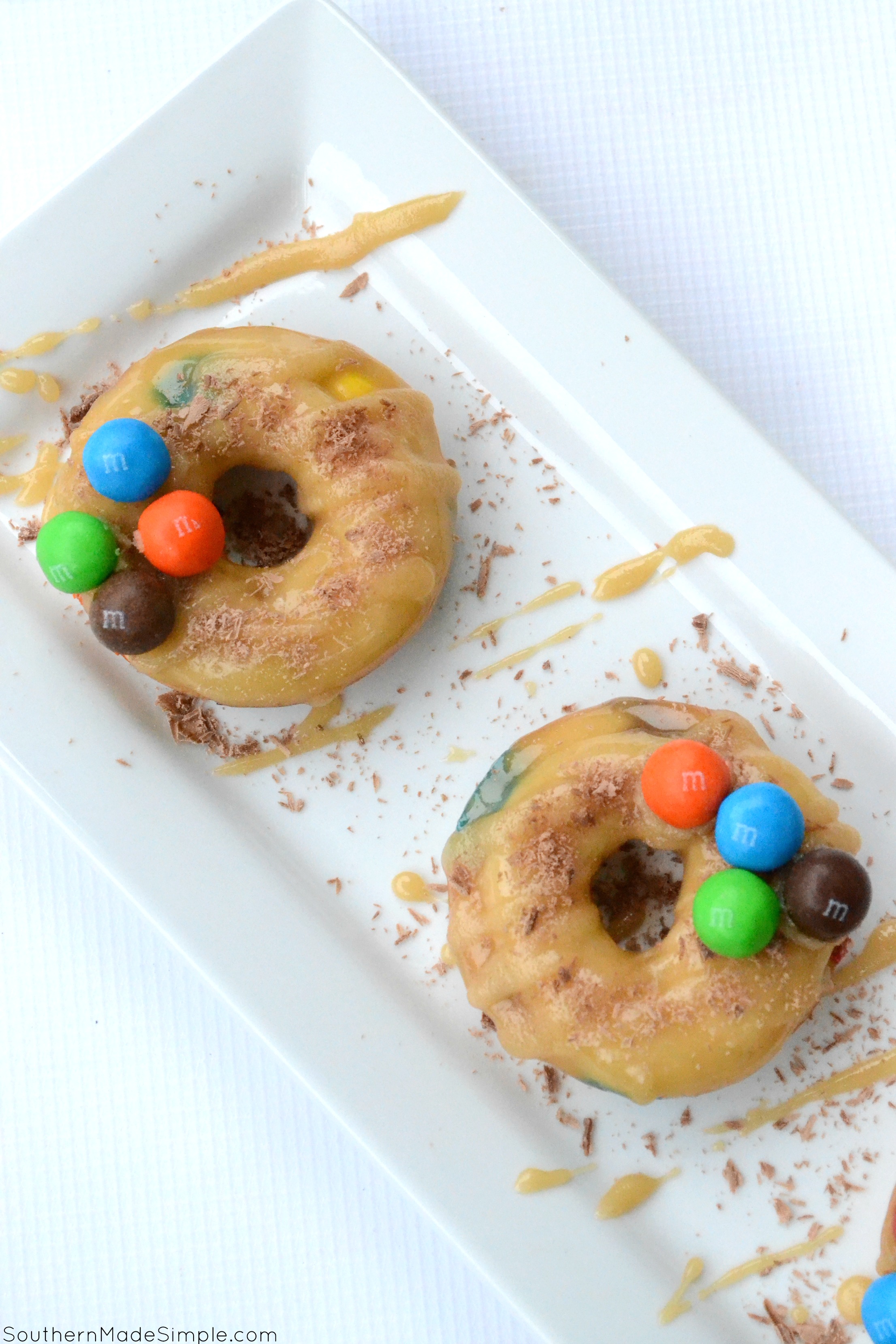 Triple Caramel Candy Doughnuts - the perfectly sweet treat that takes caramel candy to a whole new level! #UnsquareCaramel #ad 