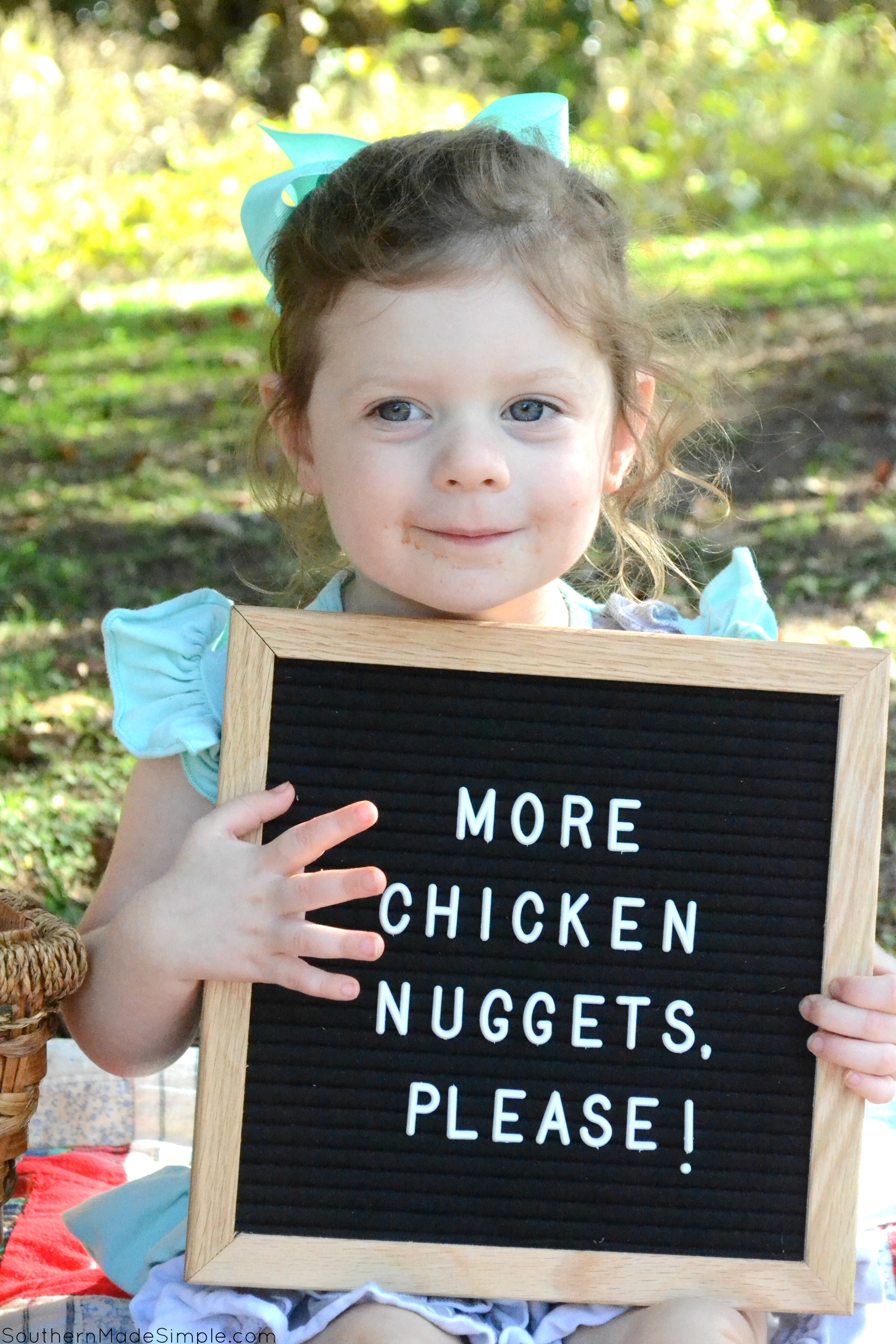 My toddler has proven to be a pretty picky eater, and most days all she's willing to eat is her beloved chicken nuggets. Since discovering specially marked packages of Tyson Chicken Nuggets at Publix with the "No Antibiotics Ever" seal, I'm happy to give in to her picky habits! 