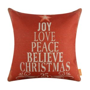 Farmhouse Christmas Throw Pillows on a Budget