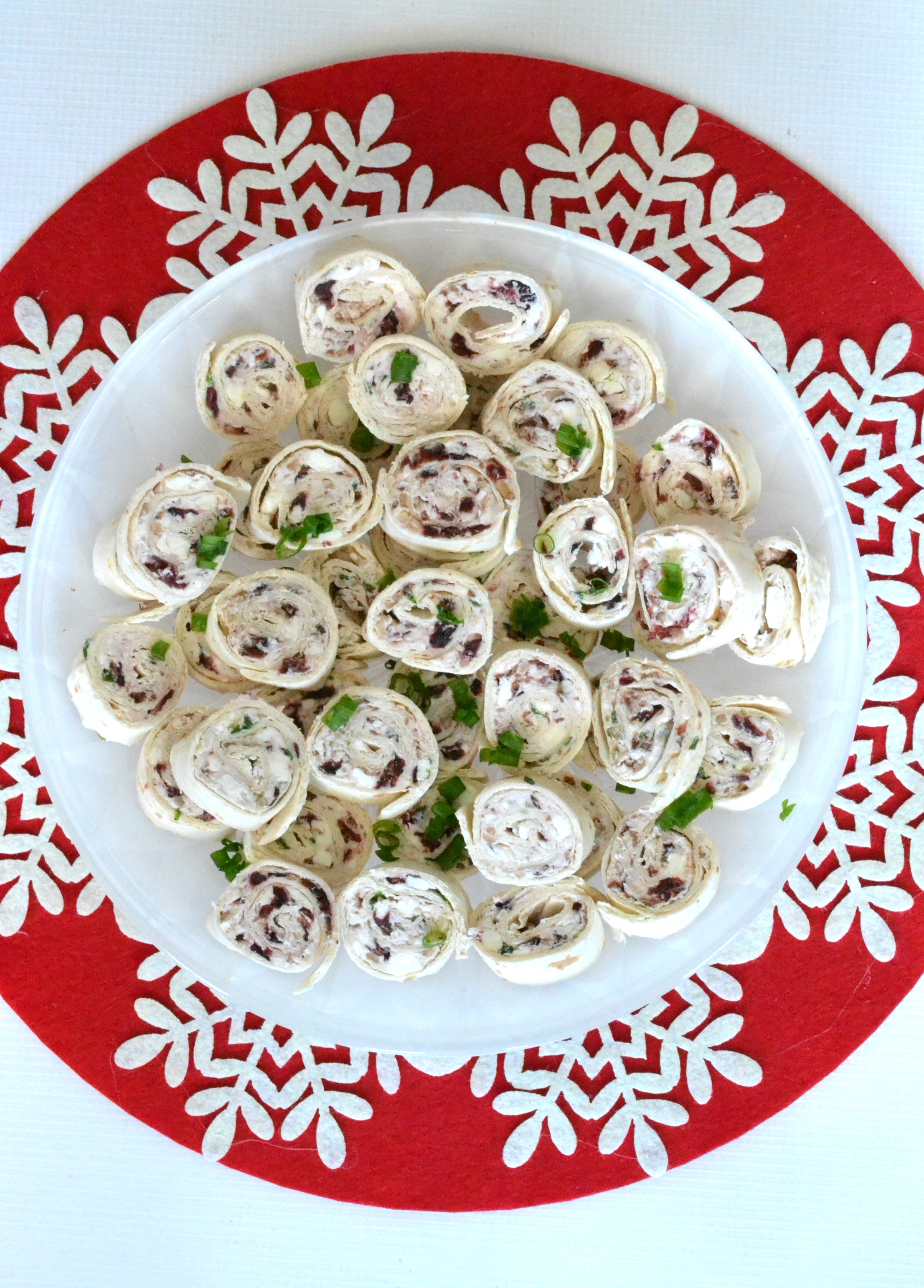 Cranberry Cream Cheese Pinwheels