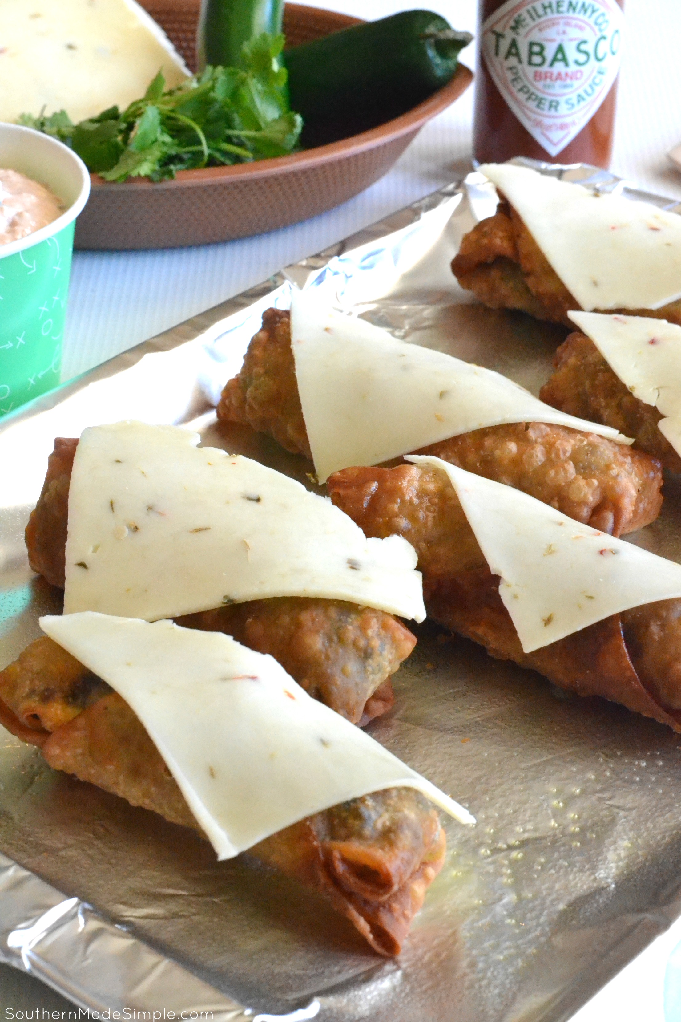 Touchdown Taco Egg Rolls #ad #FlavorYourWorld