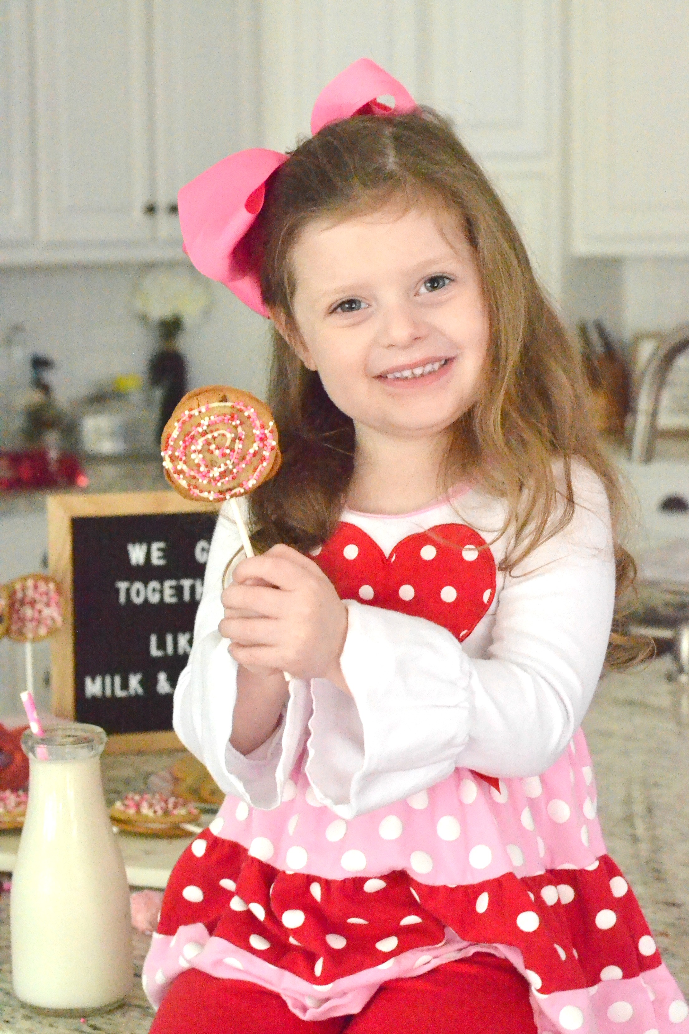 We Go Together Like Milk & Cookies - DIY Chocolate Chip Cookie Pops