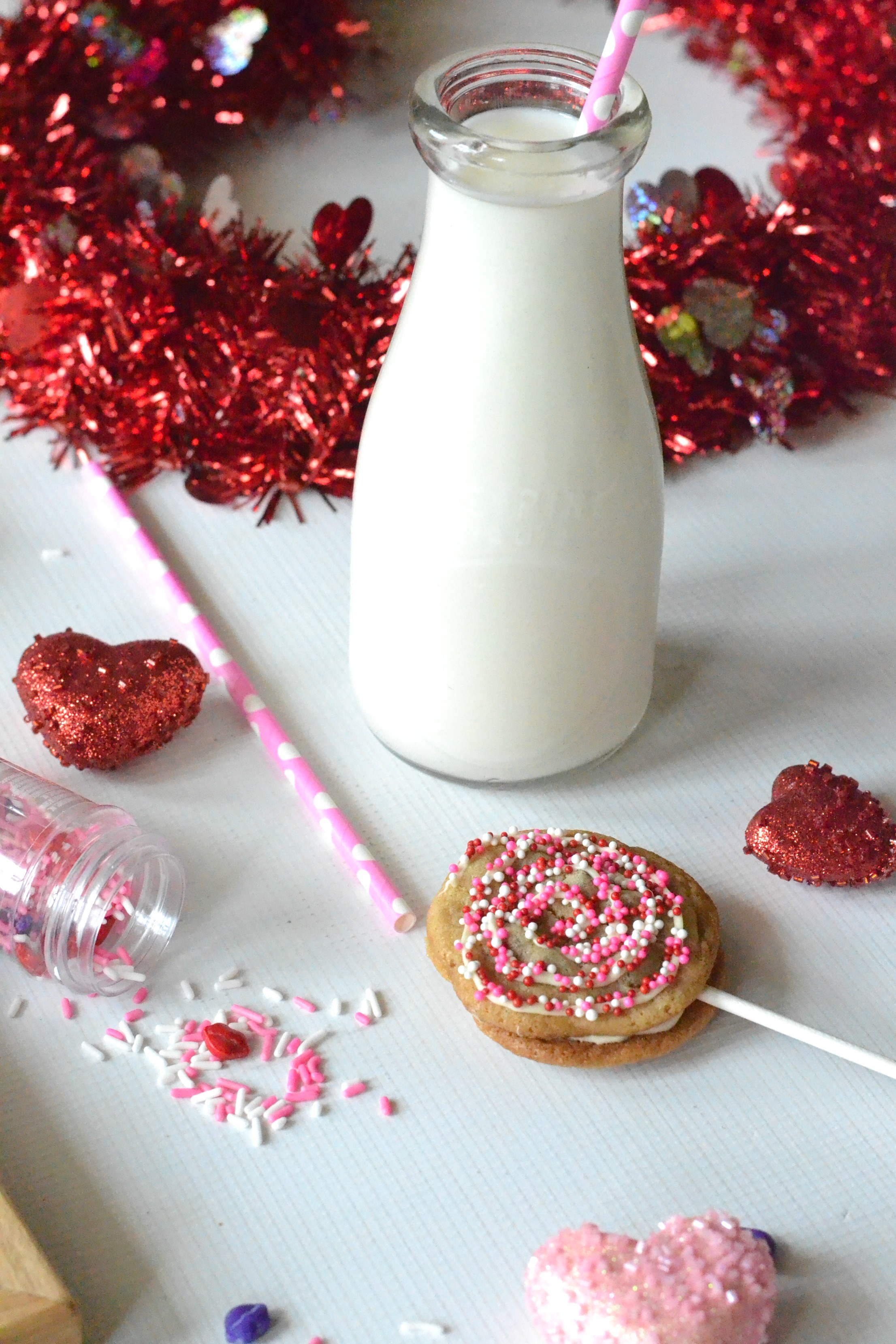 We Go Together Like Milk & Cookies - DIY Chocolate Chip Cookie Pops