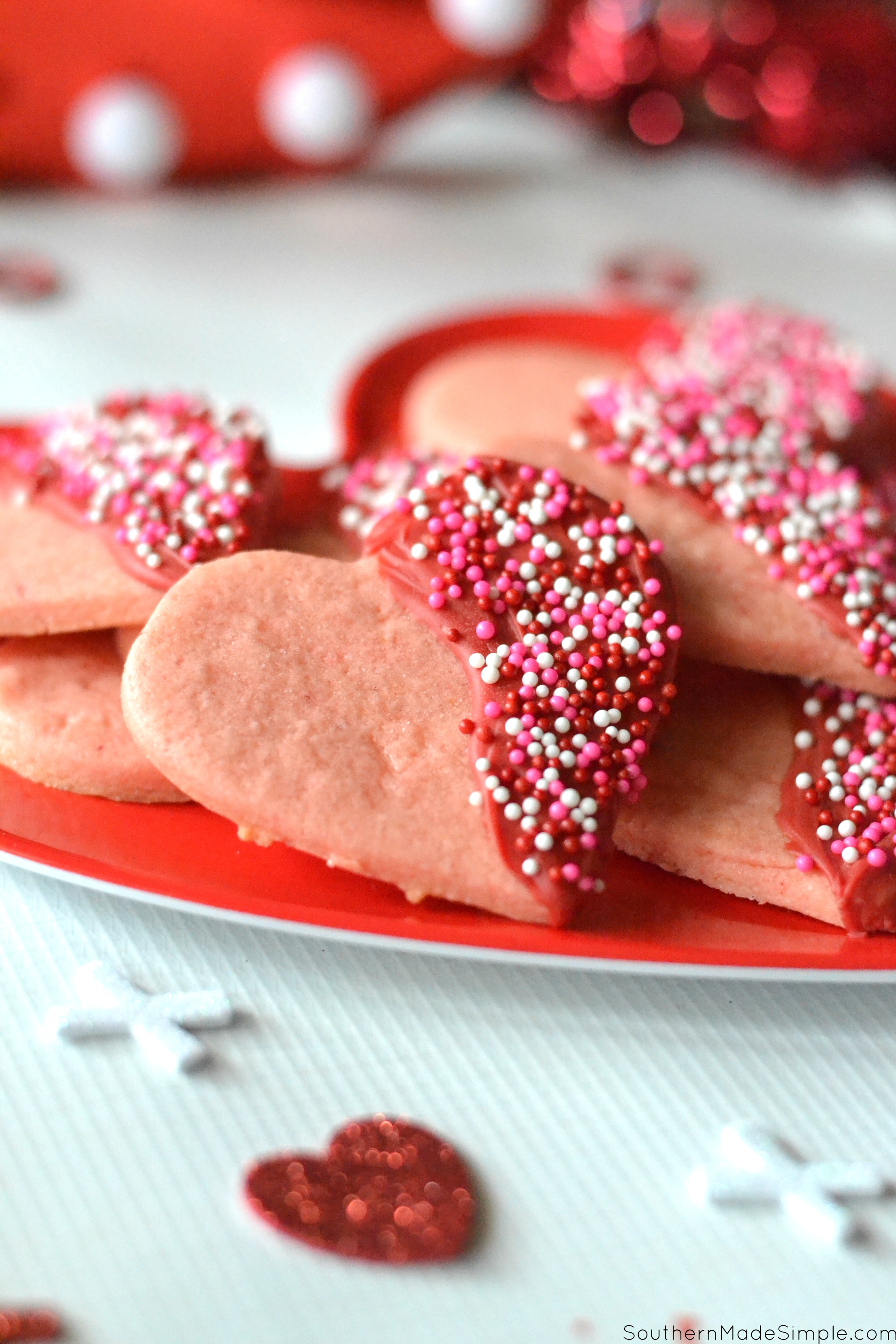 Simple Valentine's Day Sugar Cookies