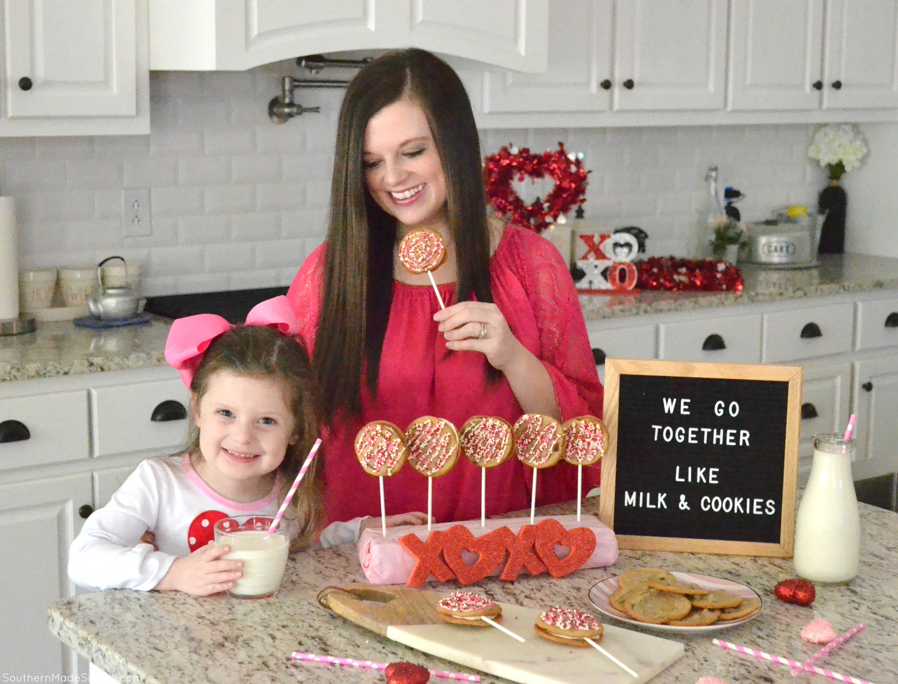 We Go Together Like Milk & Cookies - DIY Chocolate Chip Cookie Pops