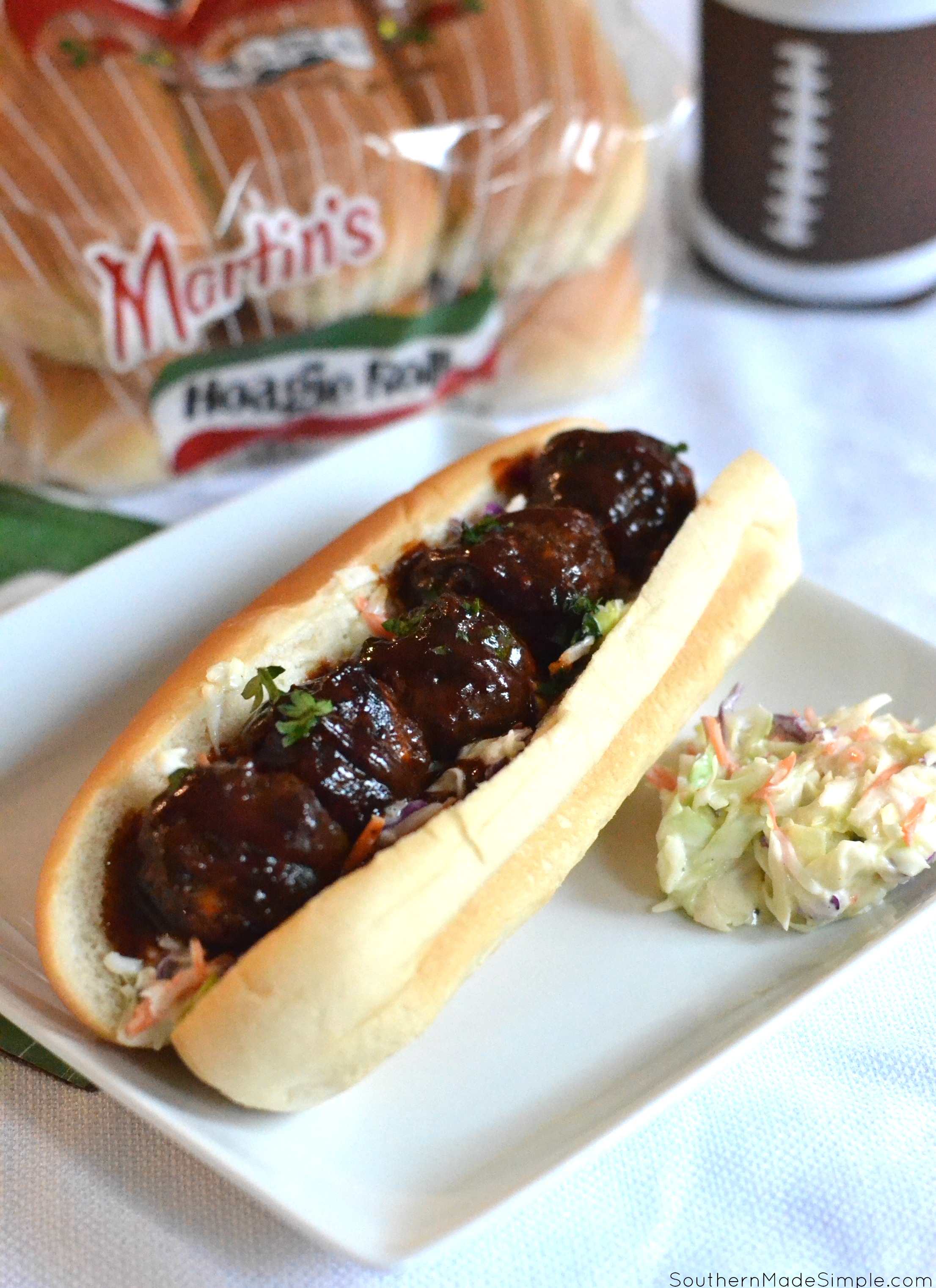 Airfryer BBQ Meatball Subs