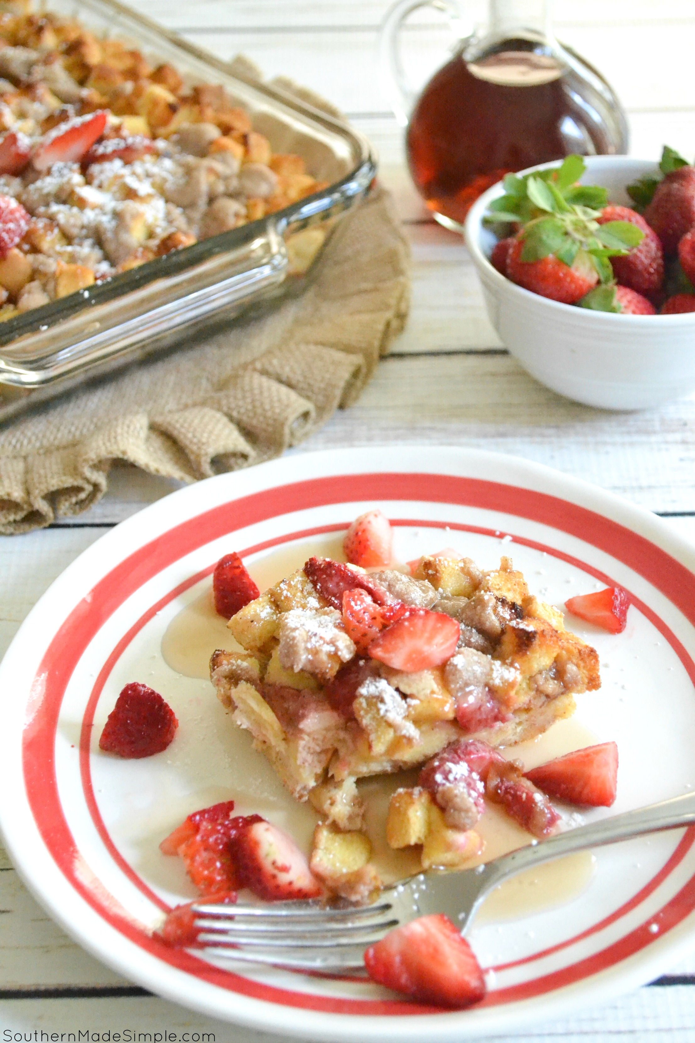 Strawberry French Toast Bake