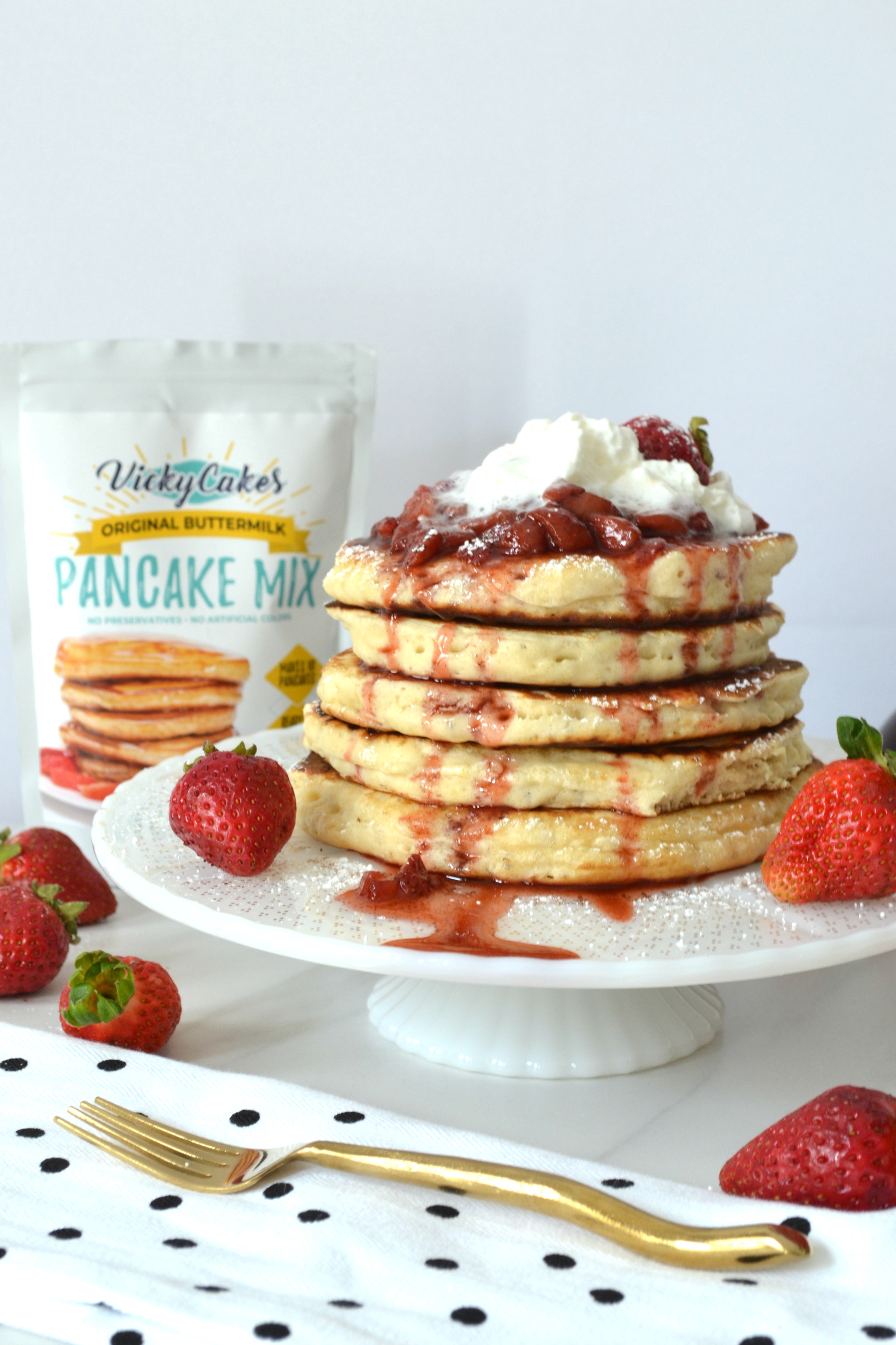 Easy Strawberry Compote + The BEST Pancake & Waffle Mix!
