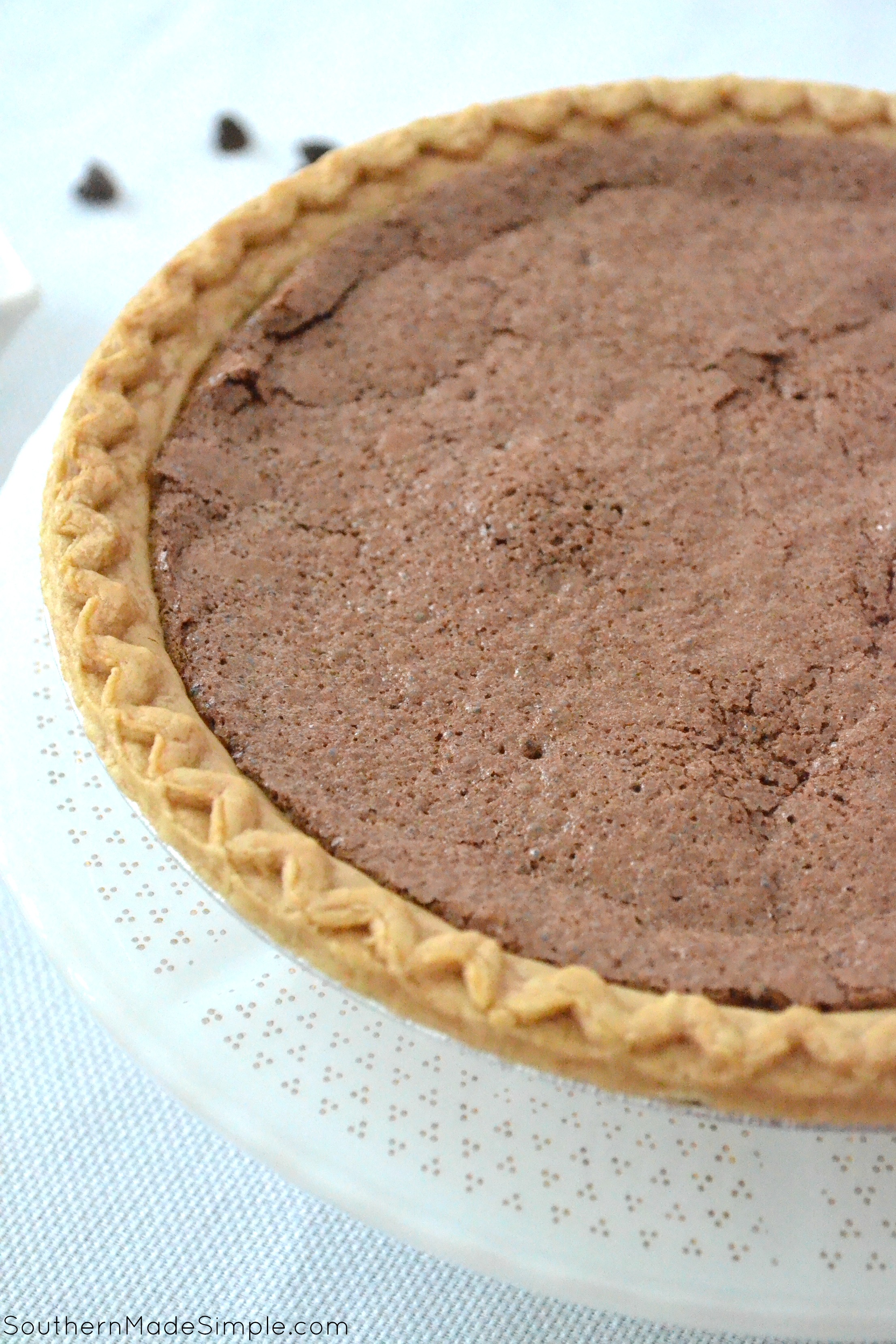 Old Fashioned Chocolate Fudge Pie