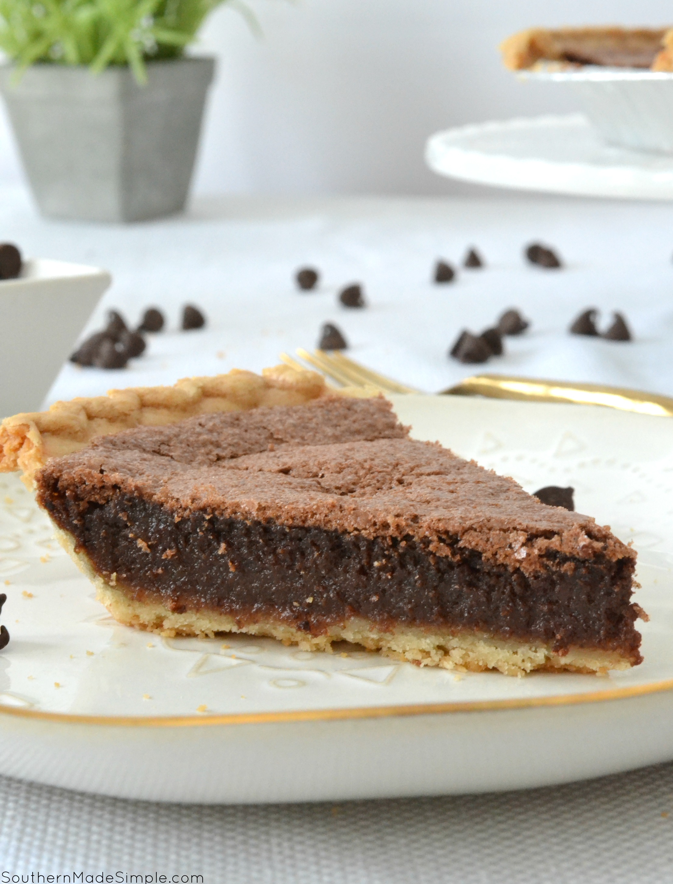 Old Fashioned Chocolate Fudge Pie