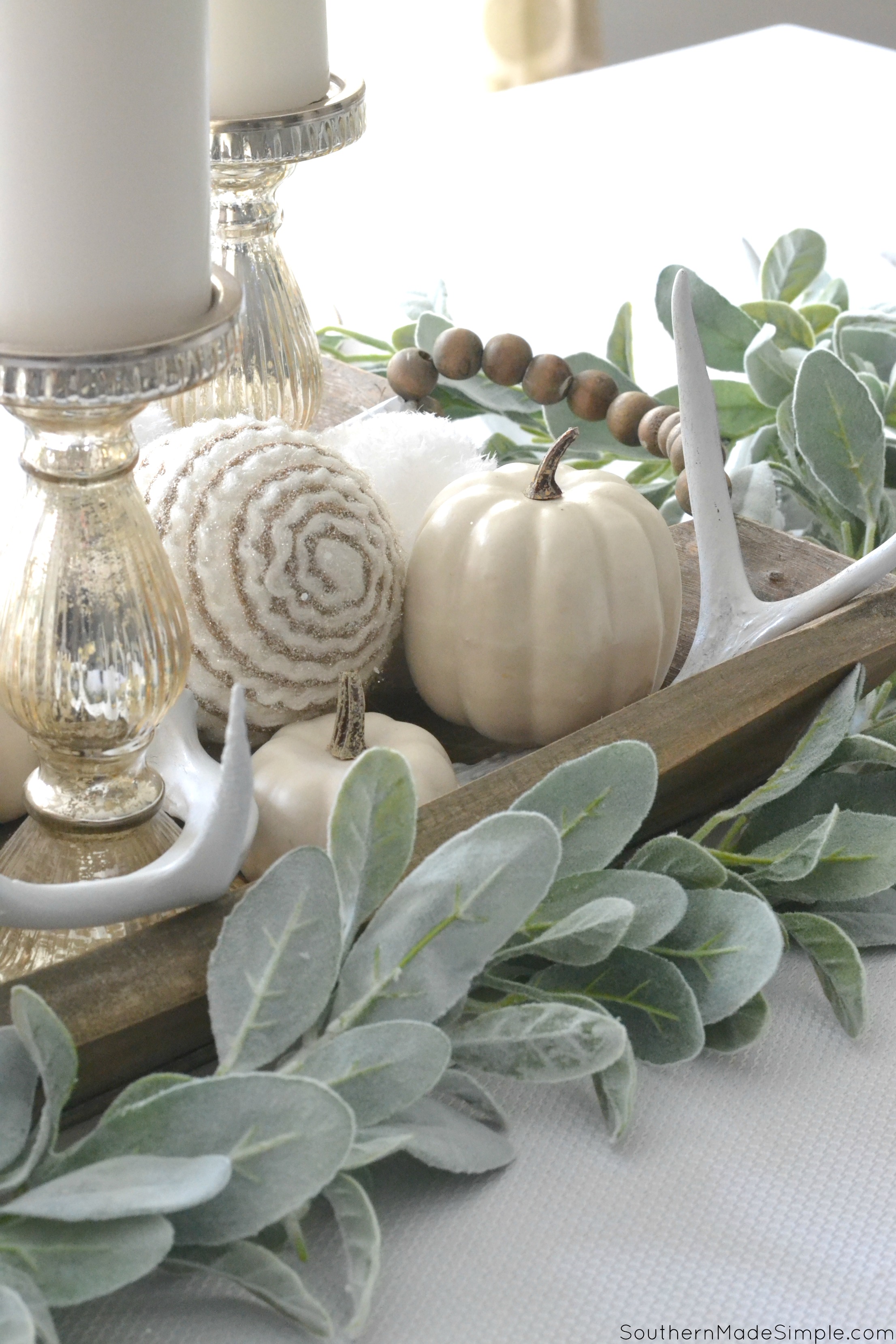 How to Create a Winter White Harvest Tablescape #CocaColaHolidaySpice