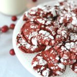 Red Velvet Christmas Crinkle Cookies