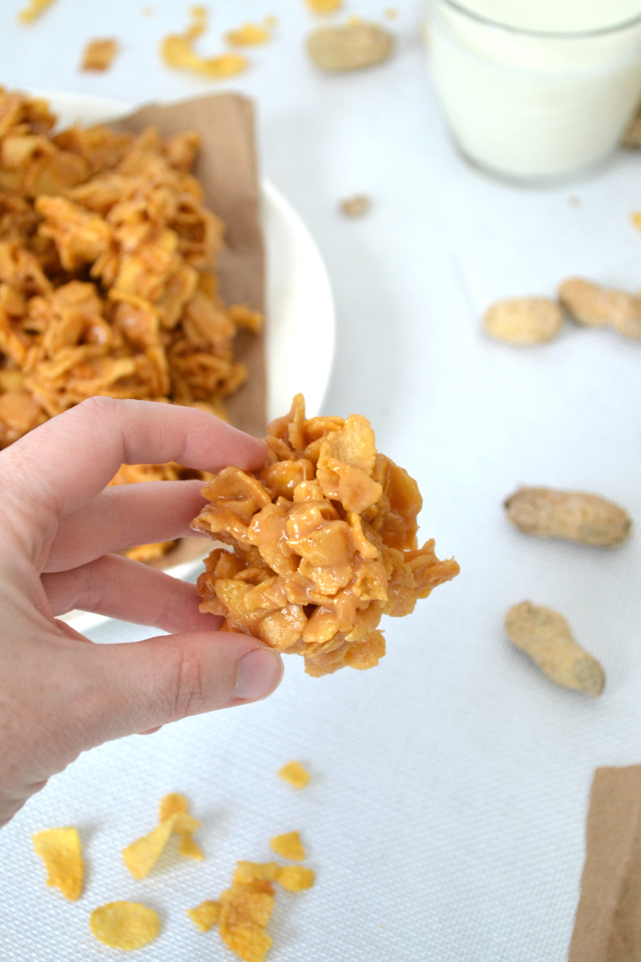 Peanut Butter Corn Flake Candy