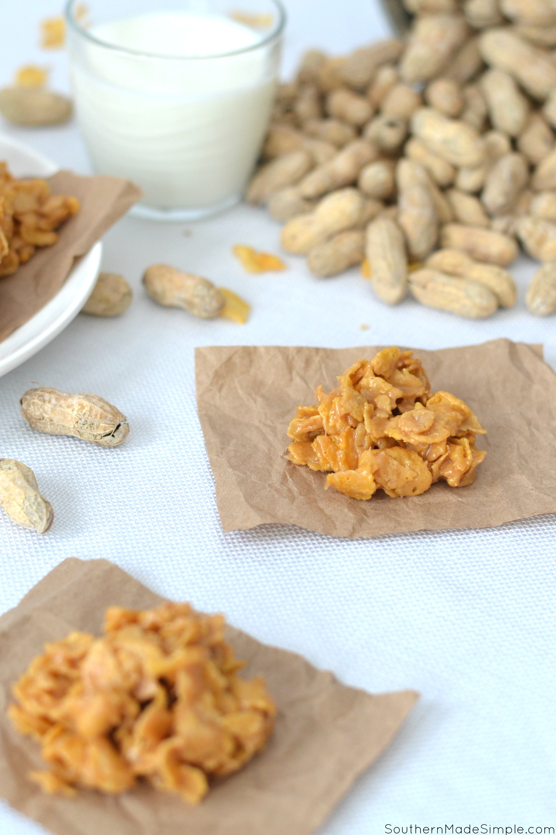 Peanut Butter Corn Flake Candy