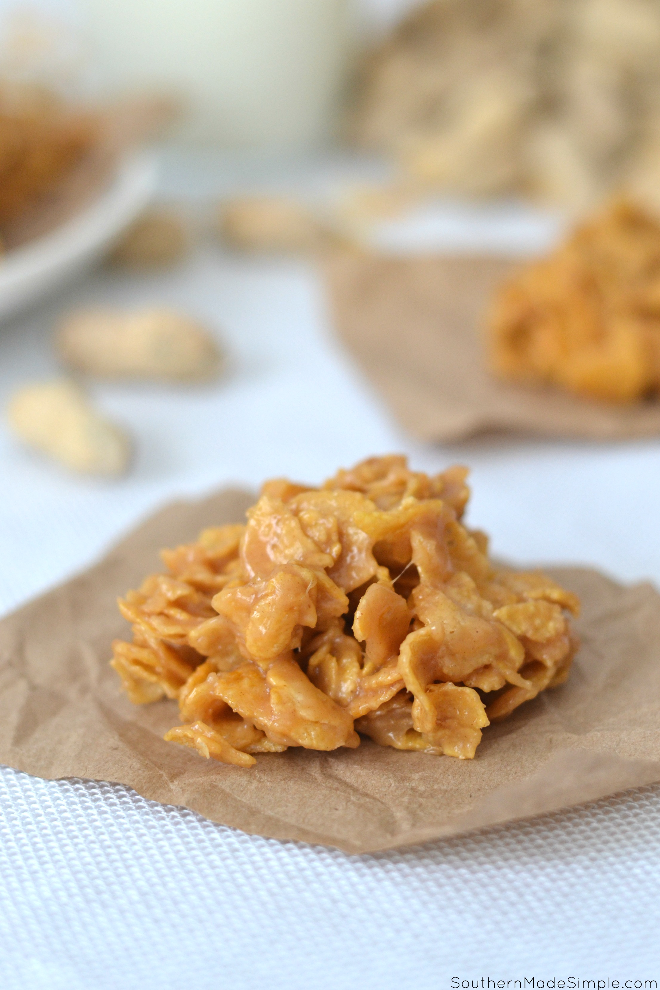 Peanut Butter Corn Flake Candy