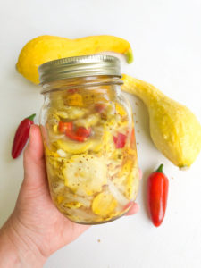 Sweet Heat Squash Pickles