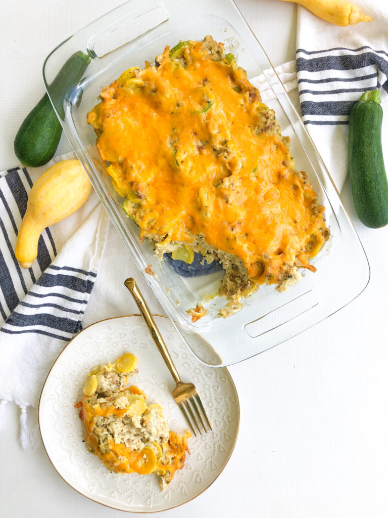 Squash and Zucchini Stuffing Casserole Southern Made Simple
