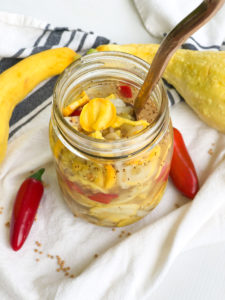 Sweet Heat Squash Pickles