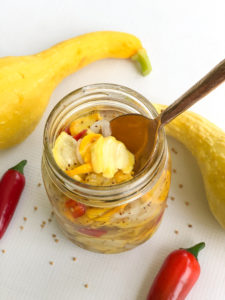 Sweet Heat Squash Pickles