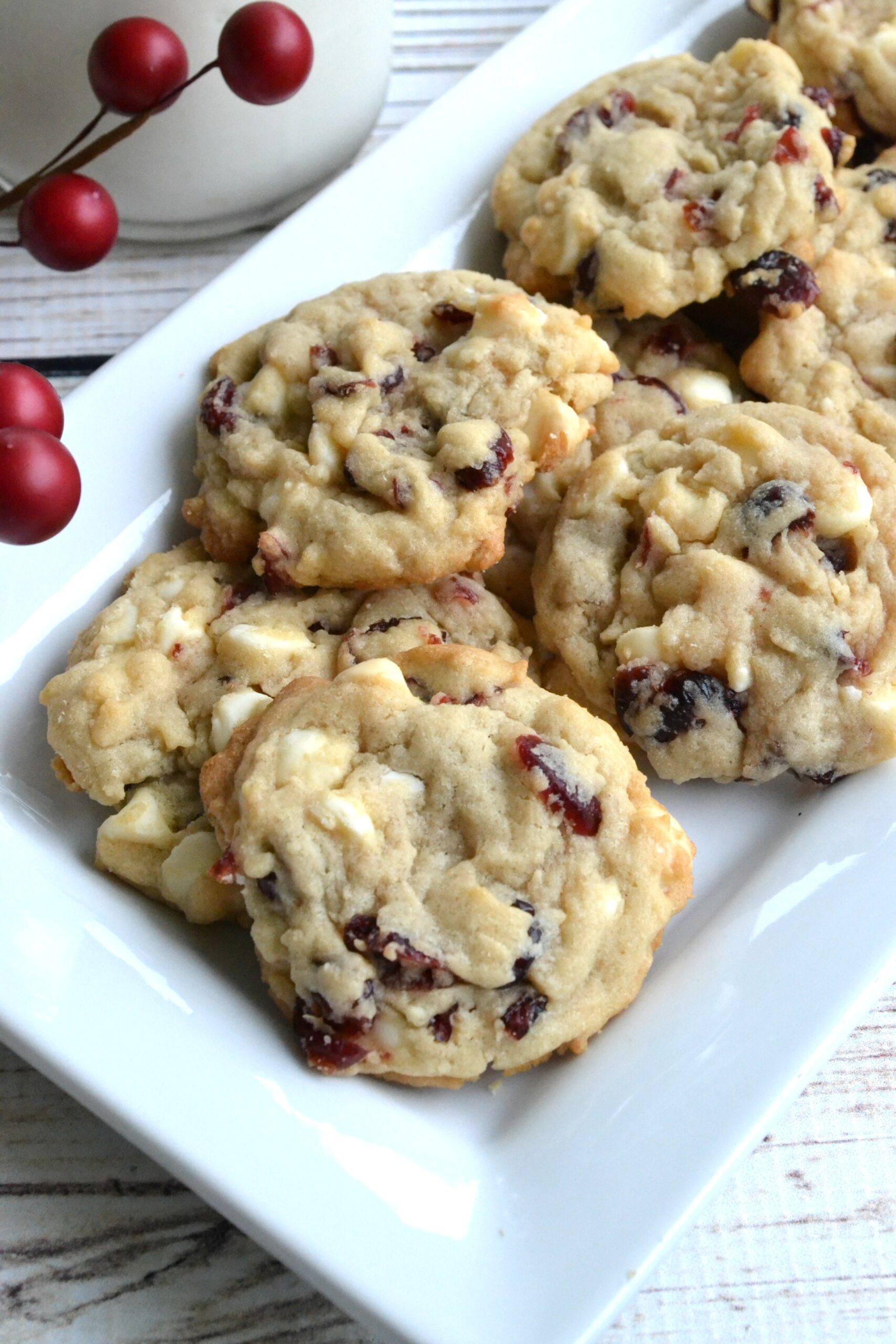 White Chocolate Cranberry Cookies