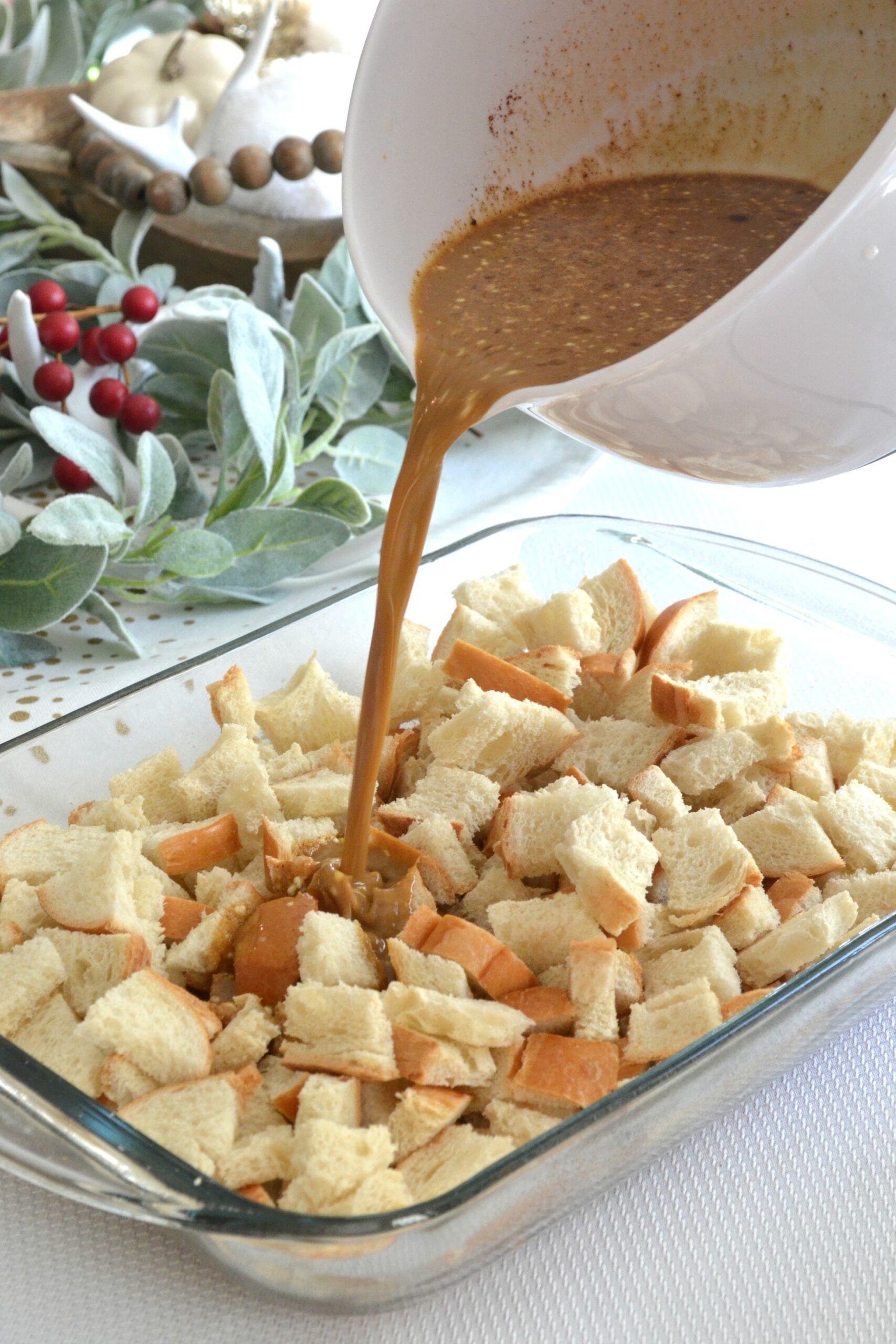 Overnight Gingerbread French Toast Casserole